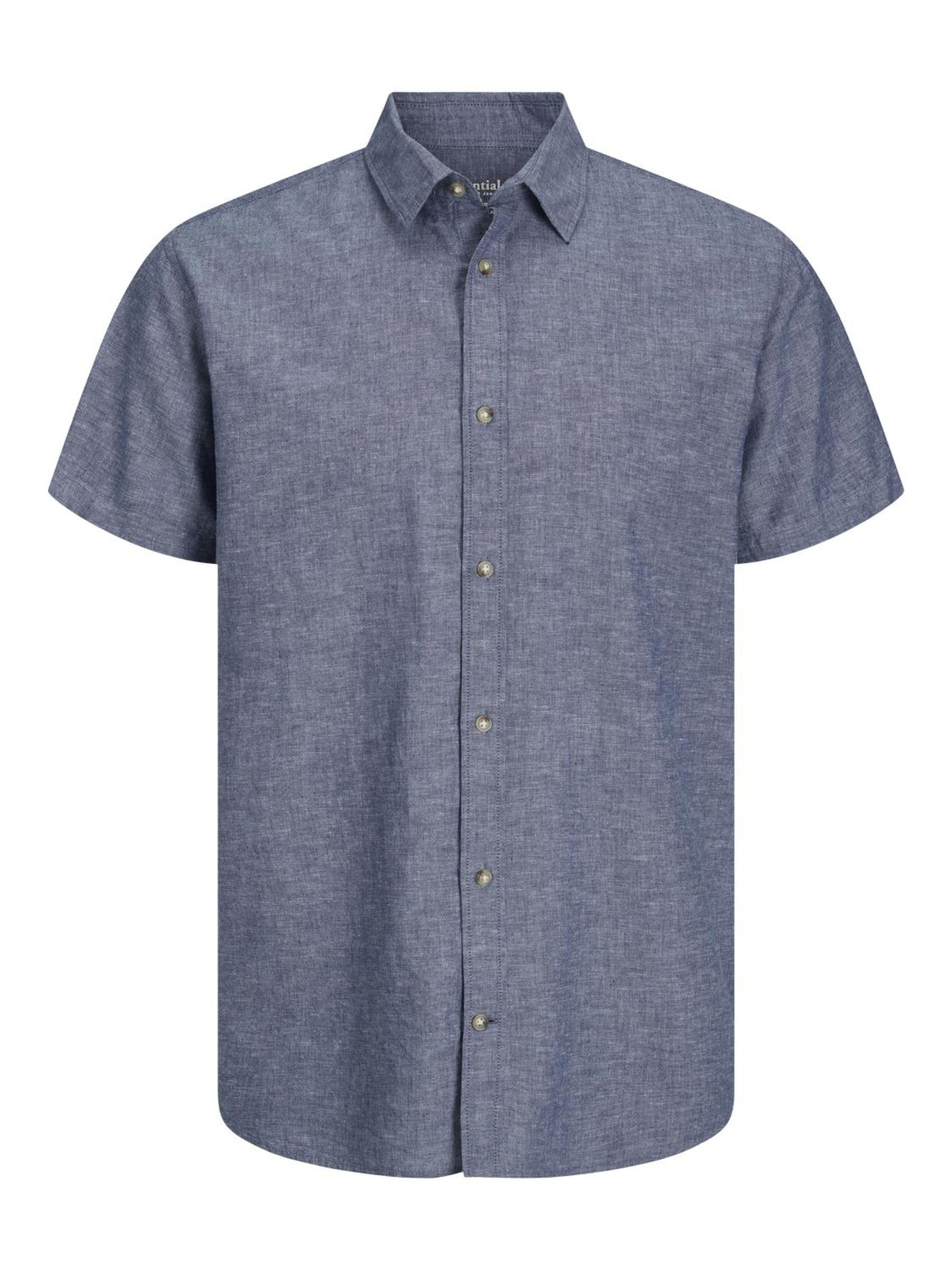 JACK & JONES Male Comfort Fit Shirt, Faded Denim, S