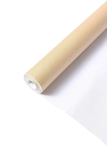 Miniatura 3 de Tela de franela autoadhesiva rollo de 17.2 x 60 pulgadas, forro de terciopelo adhesivo blanco suave para cajones, gabinetes, estantes, joyeros,