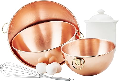 Miniatura 2 de Old Dutch Beating Bowls 5 Qt 45Qt 2 Qt cobre