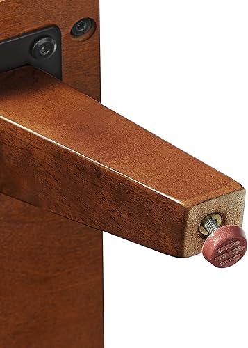 Miniatura 13 de Crosley Furniture Asheville Mid-Century Modern Media Console - Soporte para tocadiscos, almacenamiento para discos de vinilo, nogal