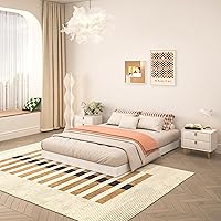 Vista 4 de Somier de 5 pulgadas para cama Queen, base de colchón de metal resistente, capacidad de 3000 libras, perfil bajo, sin ruido, fácil montaje con funda