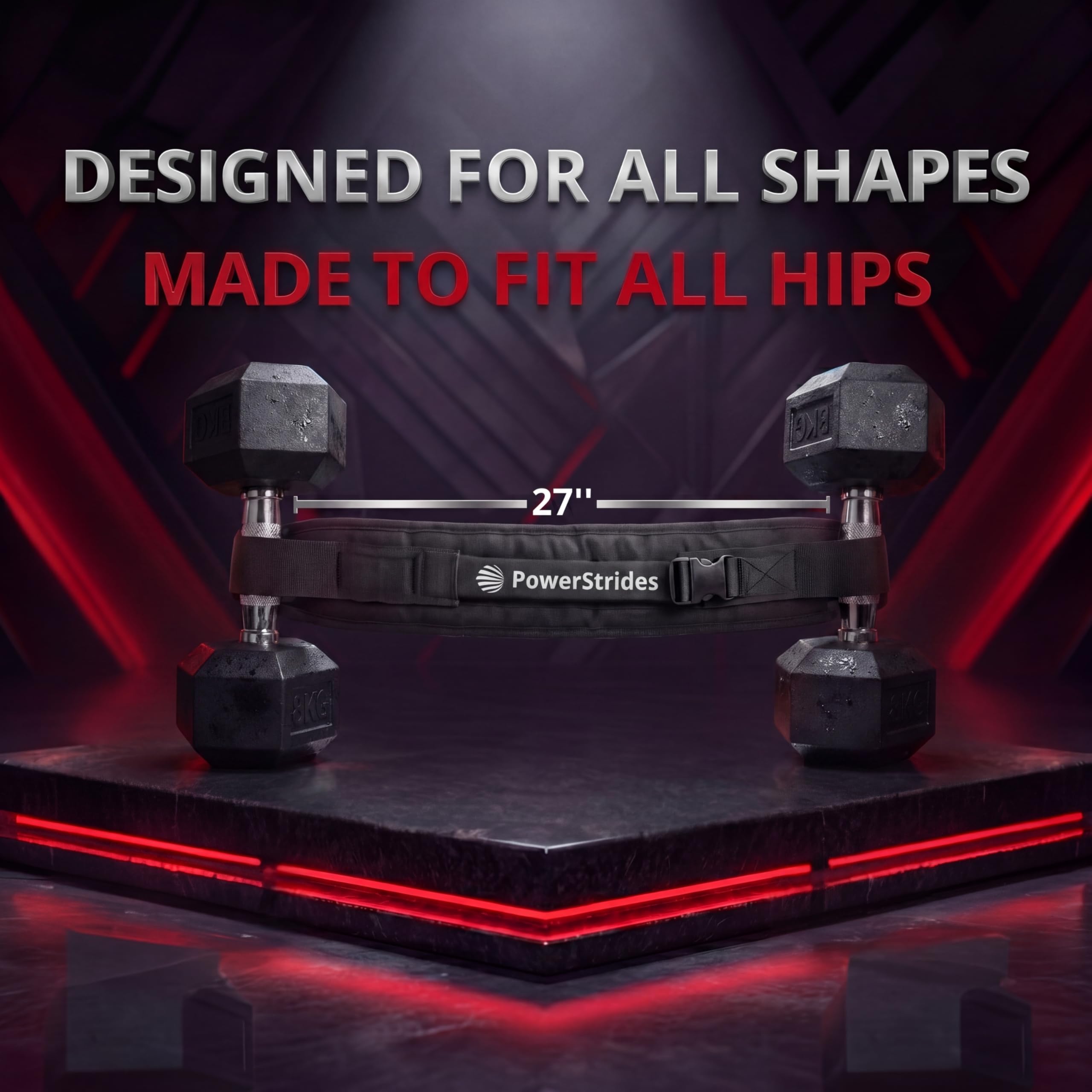Hip Thrust Belt for Dumbbells - Build Glutes! -4