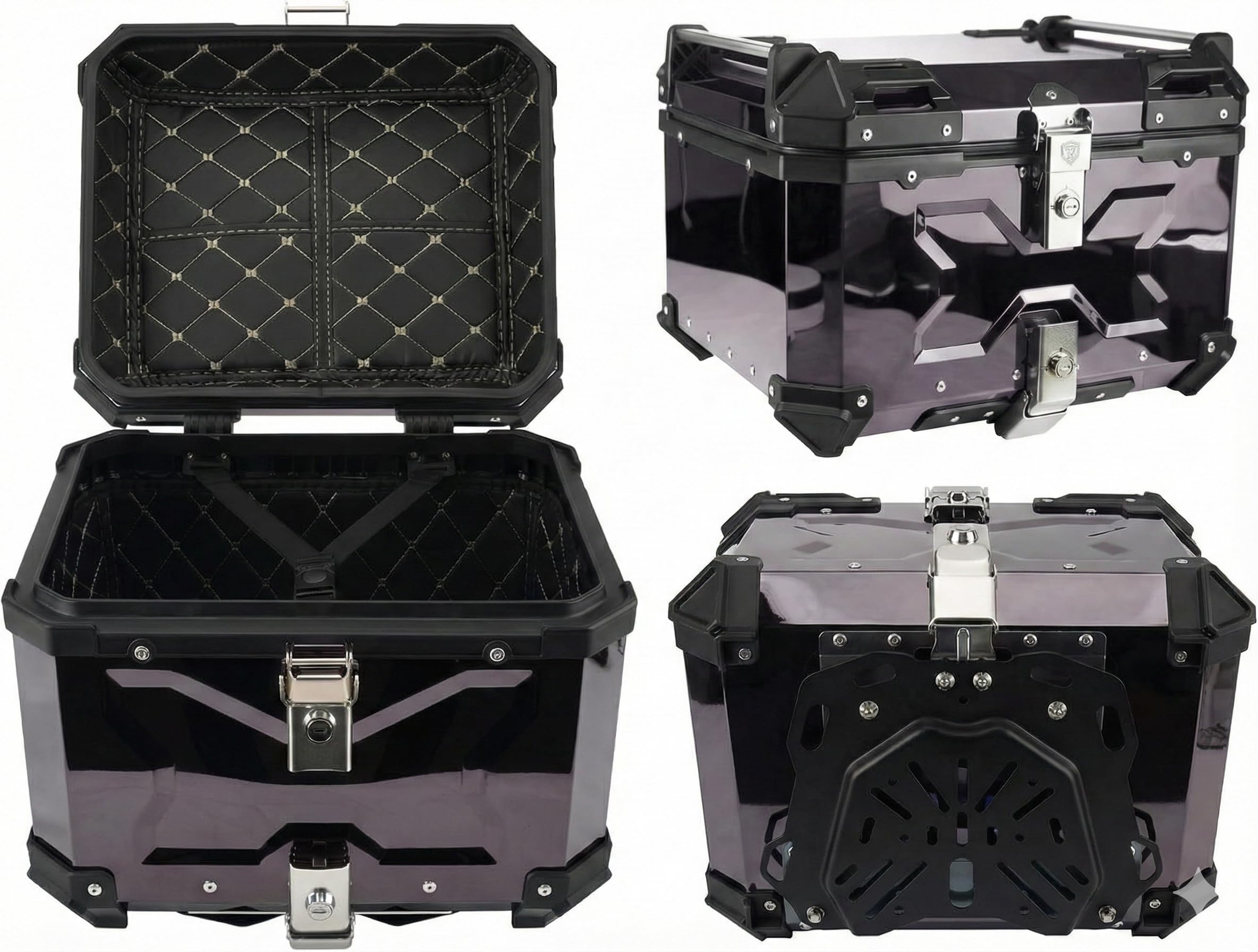 Amazon | Maruichiichi バイク リアボックス 55L メタリック