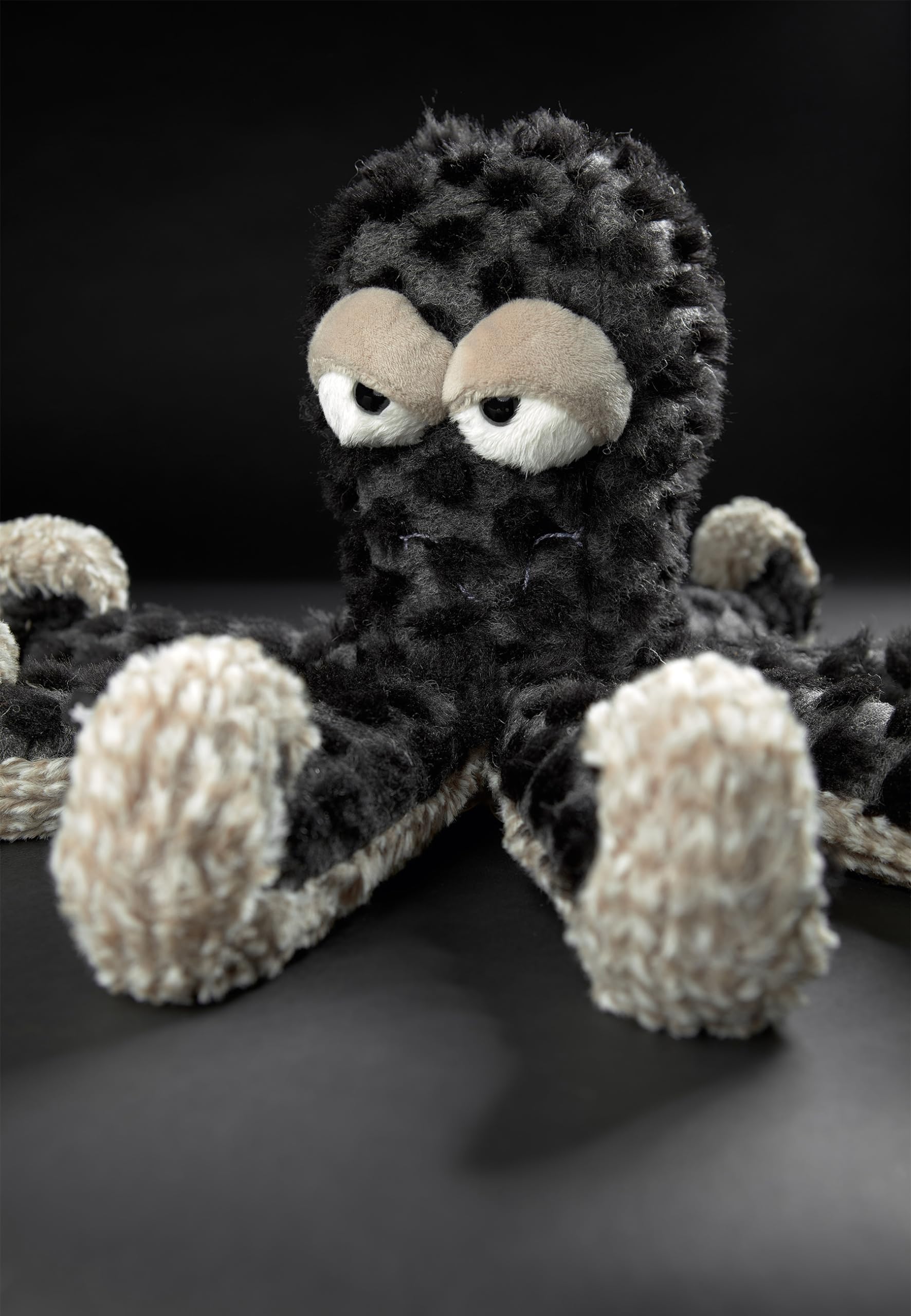 SIGIKID 39638 Deep Water Dandy BeastsTown Oktopus für Mädchen Jungen und Erwachsene Kuscheltier empfohlen ab 2 Jahren Grau-Schwarz/Oktopus