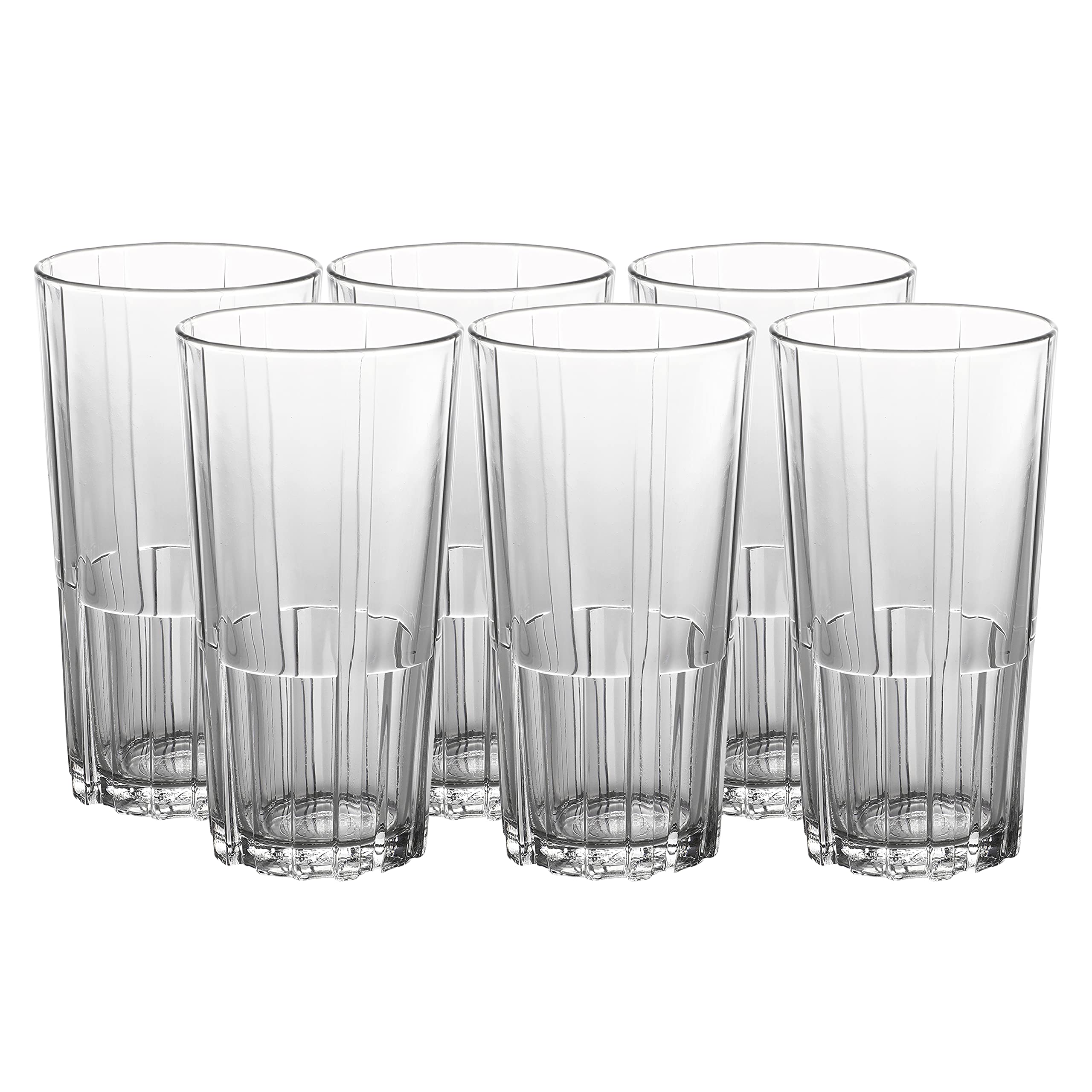 Duralex Tempered Glass Jazz Clear Highball Tumbler 170 Ml 6 Pcs (1080Ab/6) 1