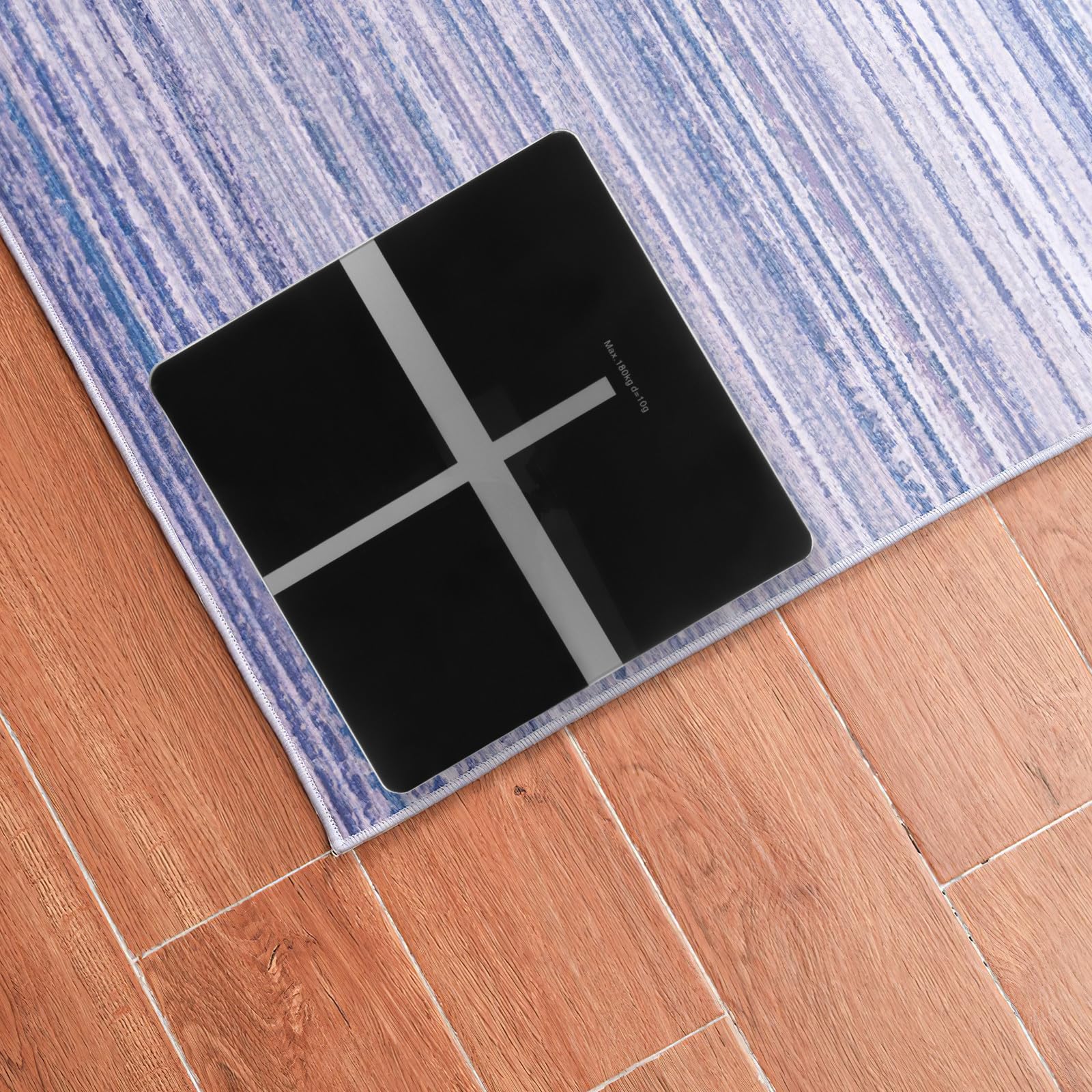 KICHOUSE Báscula Corporal Precisa Carga Usb, Plataforma de Vidrio Resistente y Diseño Simple para Uso Doméstico y Control de Peso