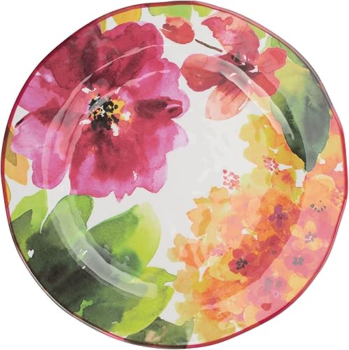 Miniatura 8 de UP ware - Juego de platos llanos de melamina de girasol, platos en forma de flor para plato principal, pasta y ensalada, sin BPA, aptos para