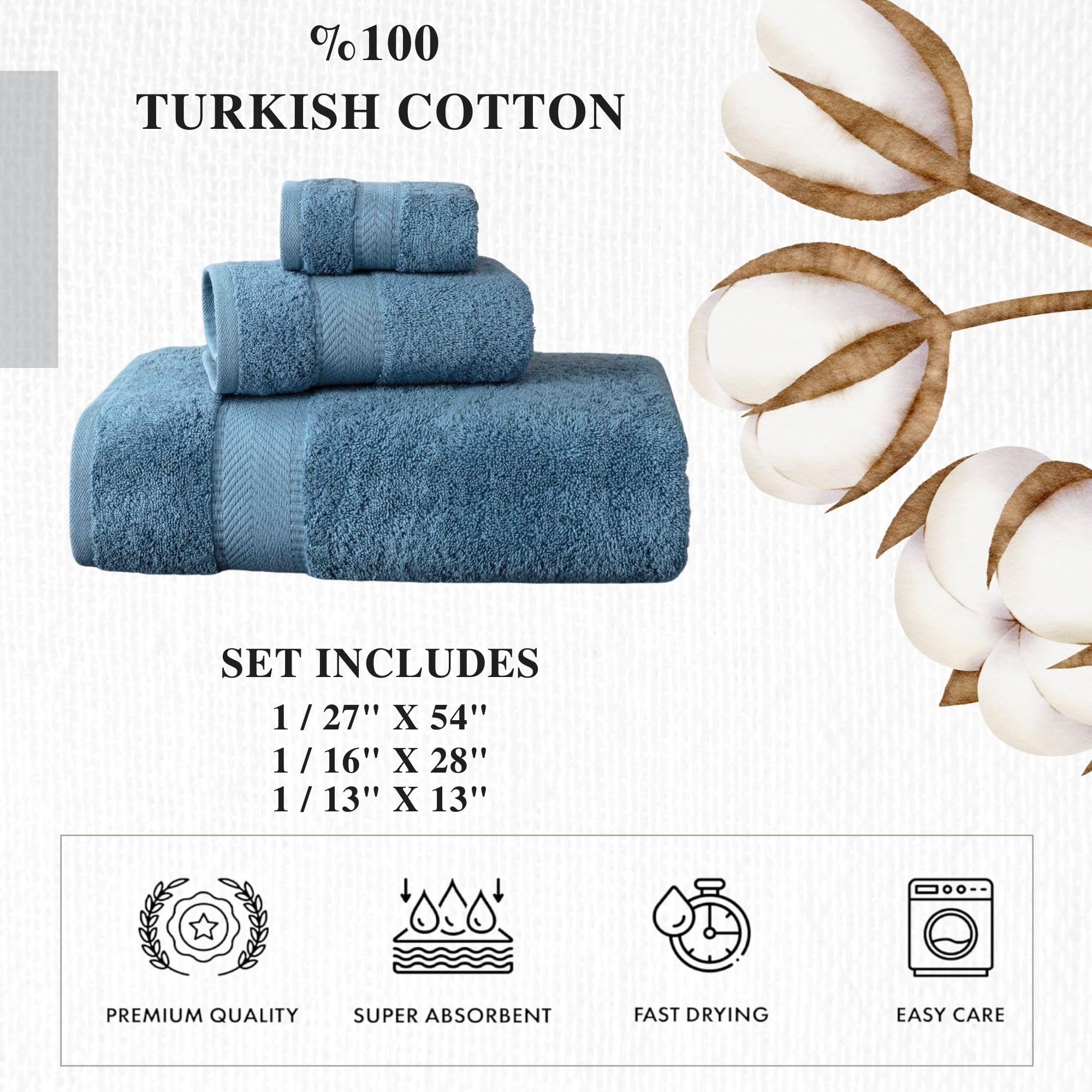 Personalized Towels - Customized Turkish Cotton Towel Set, Monogrammed Towels with Initials, Name & Embroidery, Idea for Weddings, Bridal Showers, Anniversaries, Housewarming, New Home