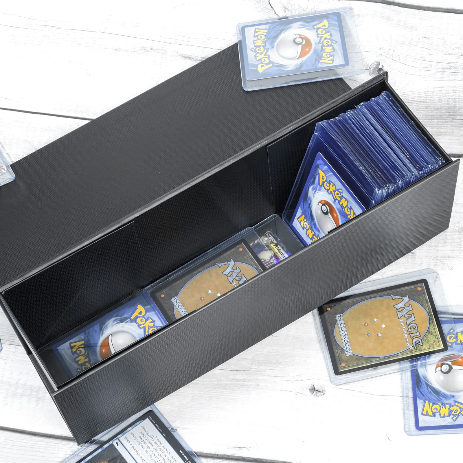 トレーディングカード収納ボックス トップローダー収納ボックス 800枚用 Amazon.com: Vowcarol 800-Count Trading Card Storage Box