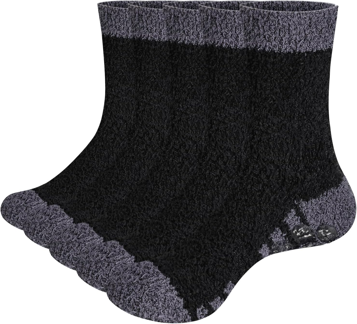 LAZAWG5 Pairs Fluffy Socks Mens Winter Thermal Warm Soft High Elasticity Men Bed Fuzzy Sock for Sleep Home
