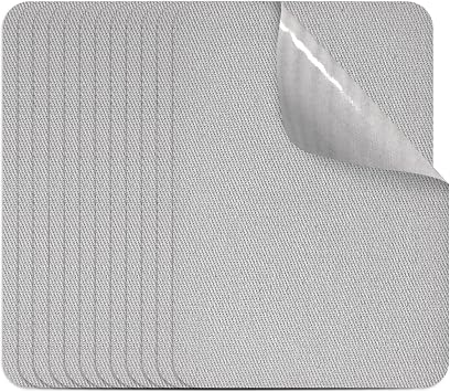 12PCS Fabric Iron on Patches 100% Cotton Repair Patch for Clothes Pants Mending and Decorating Grey