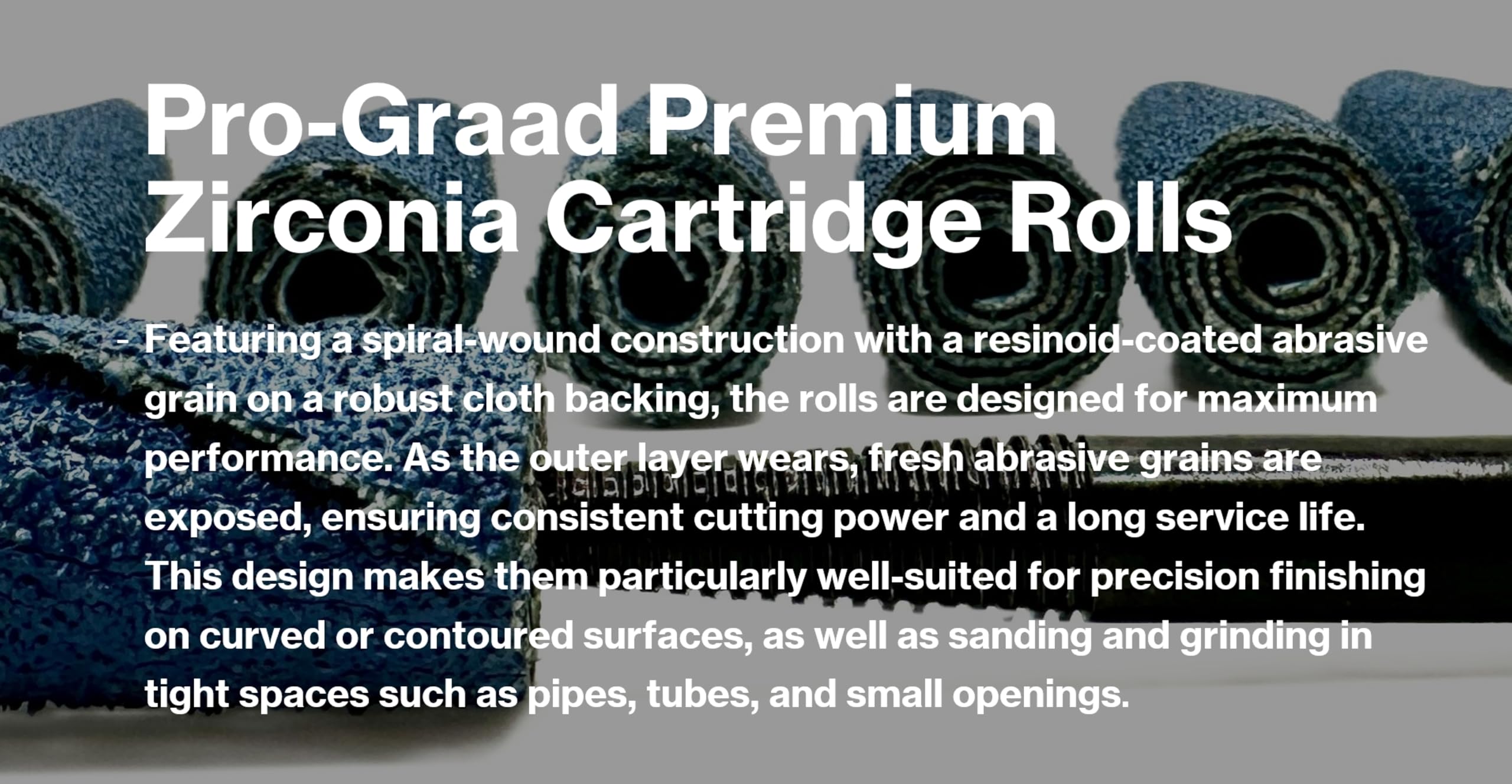 Zirconia Sanding Rolls Kit - Precision Sanding -5