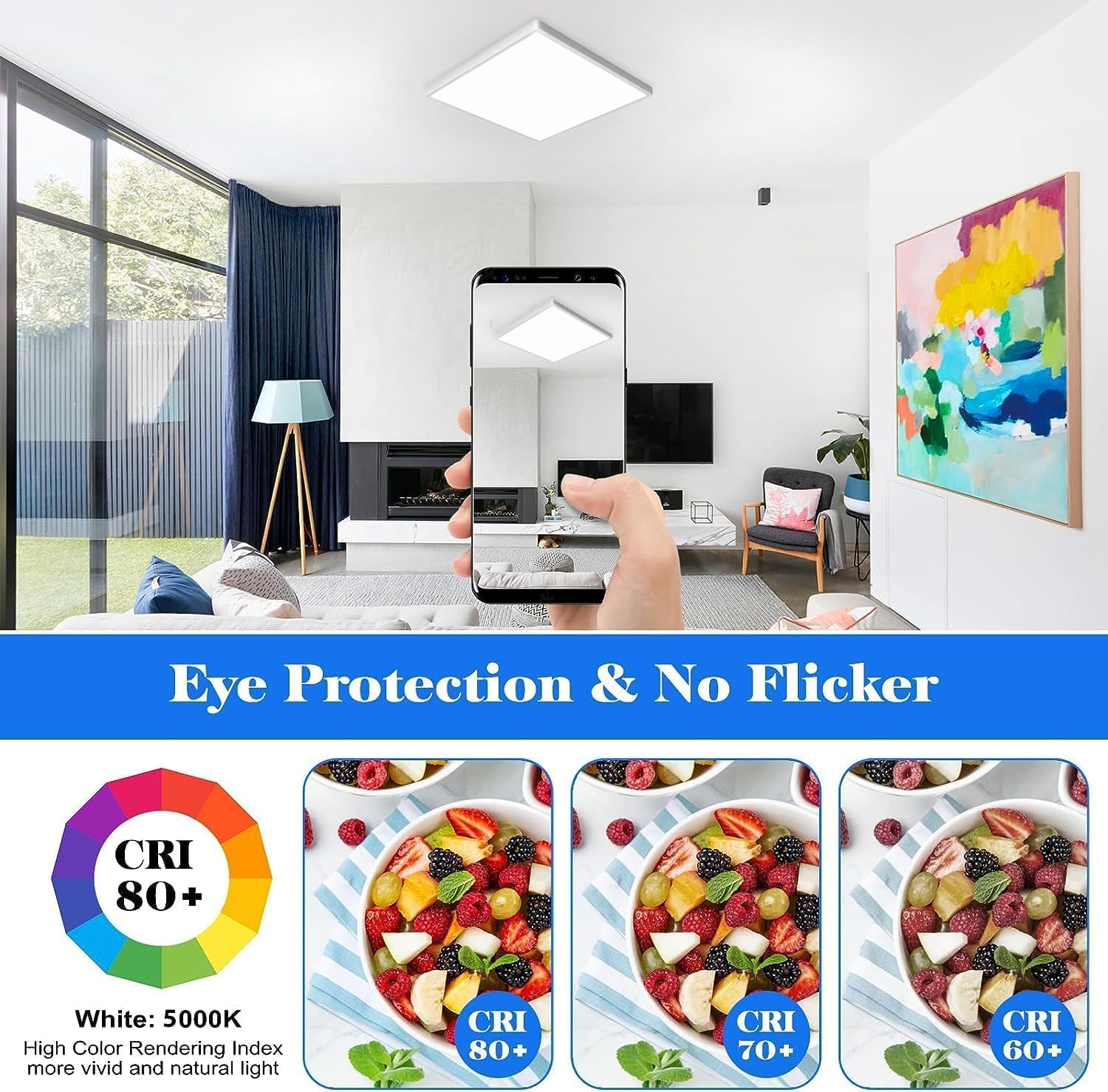 Motion Sensor Ceiling Light Wired, 12 Inch 5000K LED Flush Mount Ceiling Light Fixture, 2400LM Radar Motion Activated Flush Mount Wired Light Fixture for Walk-in Closet, Laundry, Porch
