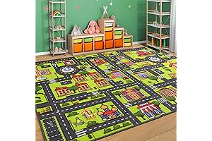 Zareas Kids Car Rug Play Mat: A City Adventure at Your Doorstep