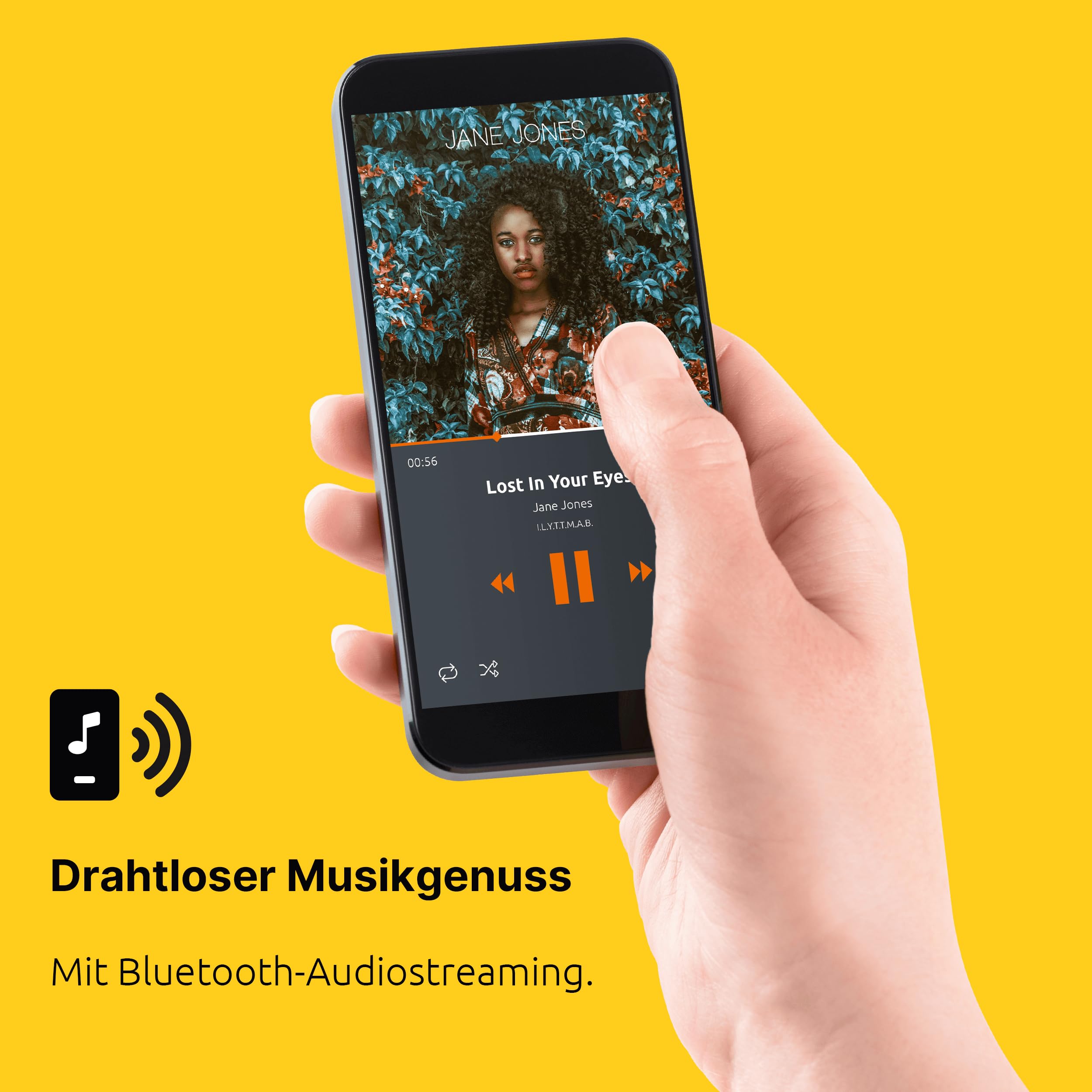 TechniSat DIGITRADIO 372 CD IR – Stereo Internetradio mit DAB+, UKW, CD-Player, WLAN, Bluetooth, Farbdisplay, USB, AUX, Kopfhöreranschluss, Wecker, 10 W, App-Steuerung und Fernbedienung - Schwarz