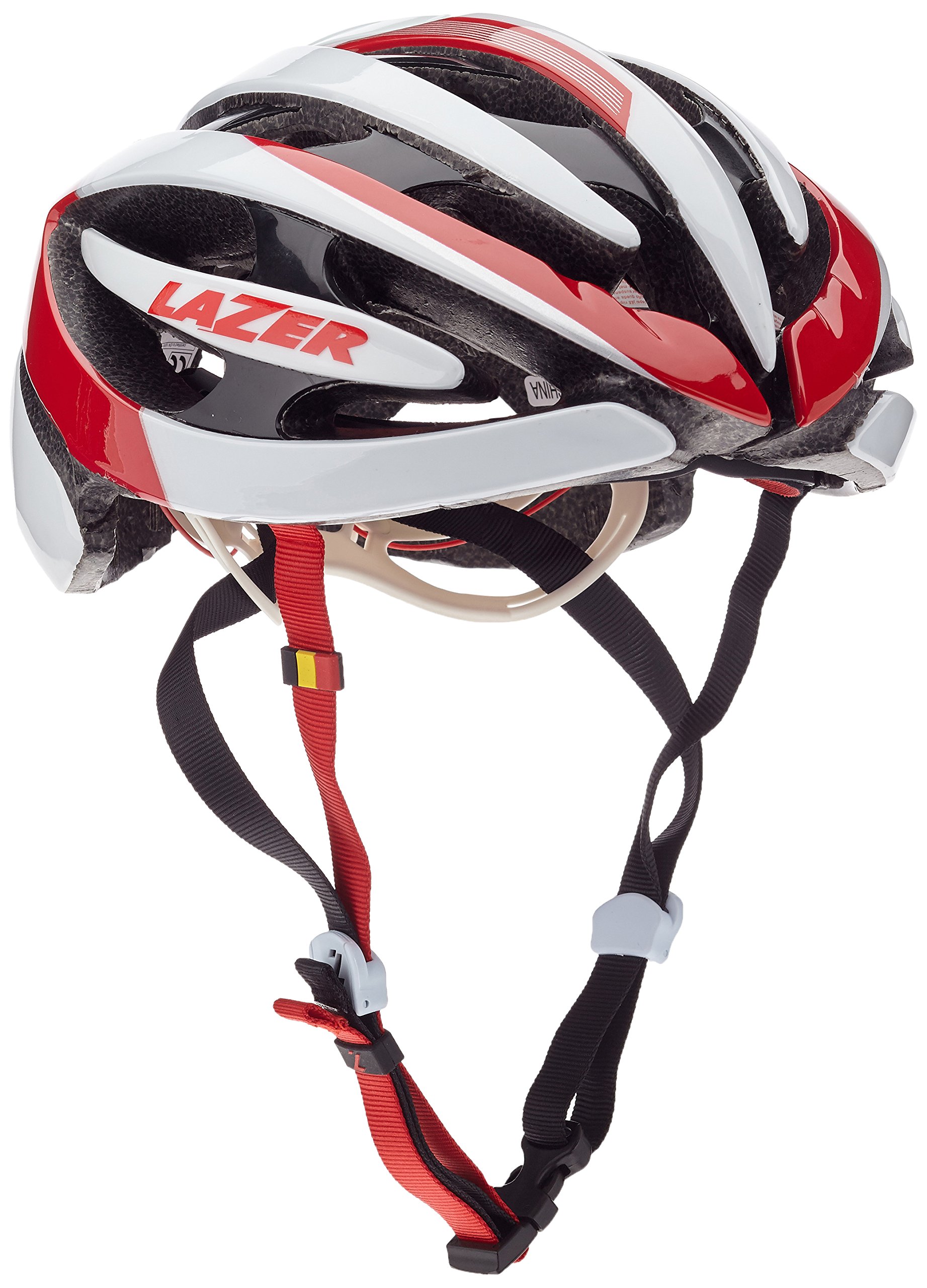 Lazer Kask Genesis, biały/czerwony, M