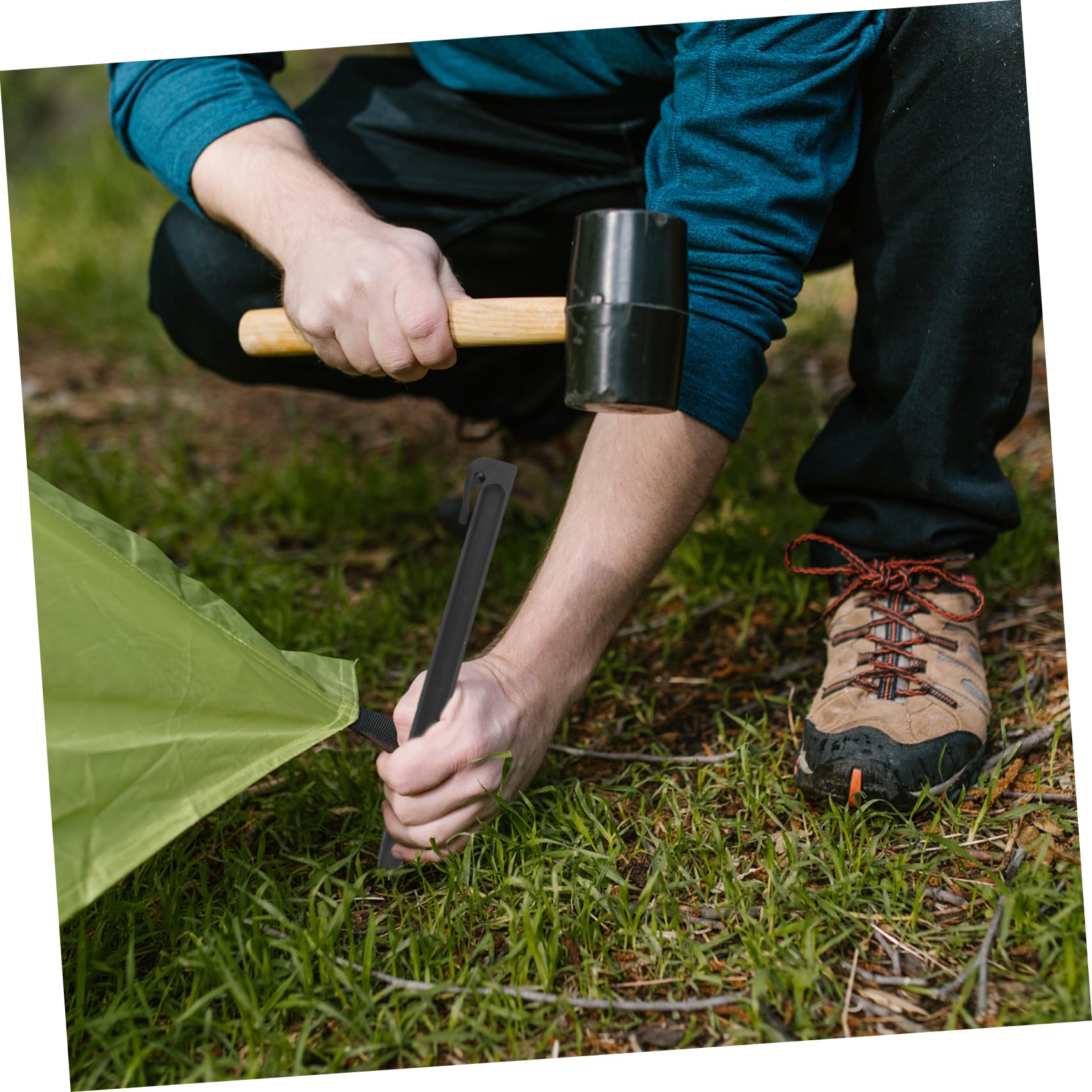 Toyvian 10pezzi Picchetti Per Giardino Resistente Alle Intemperie Per Tende e Bordatura Paesaggistica Design Speciale Per Maggiore Stabilità Del Terreno