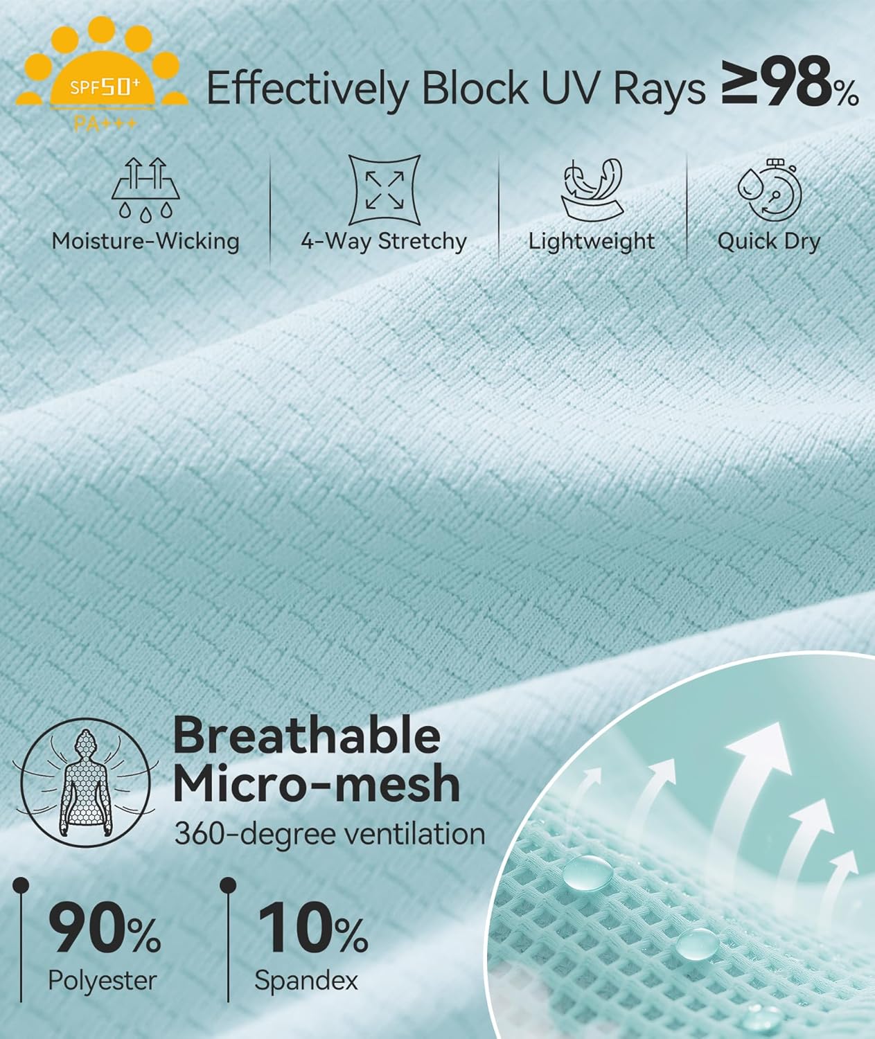 Casei Women's Sleeveless Golf Polo Shirt with Sunglass Loop, UPF 50+ Quick Dry Tennis Pickleball No-Tuck Peplum Top 1/4 Zip - Image 6