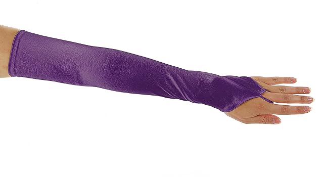 Amazon.com: Dancing with Moon Fingerless Satin Opera Length