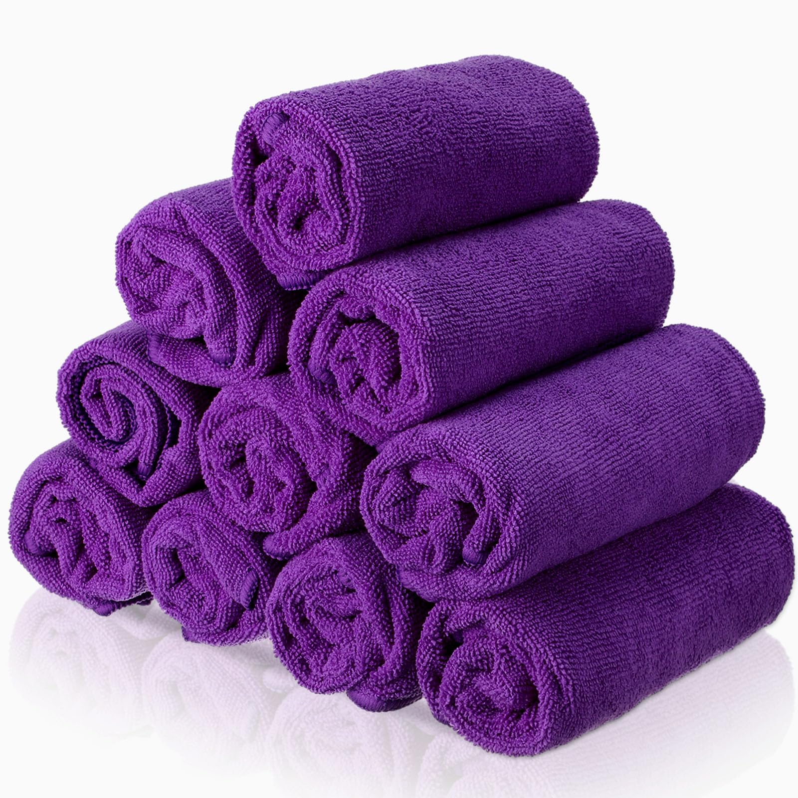 Confezione da 36 asciugamani assorbenti in microfibra a prova di candeggina, asciugamani da salone resistenti alla candeggina, per palestra, bagno, spa, rasatura, shampoo, asciugatura dei capelli a