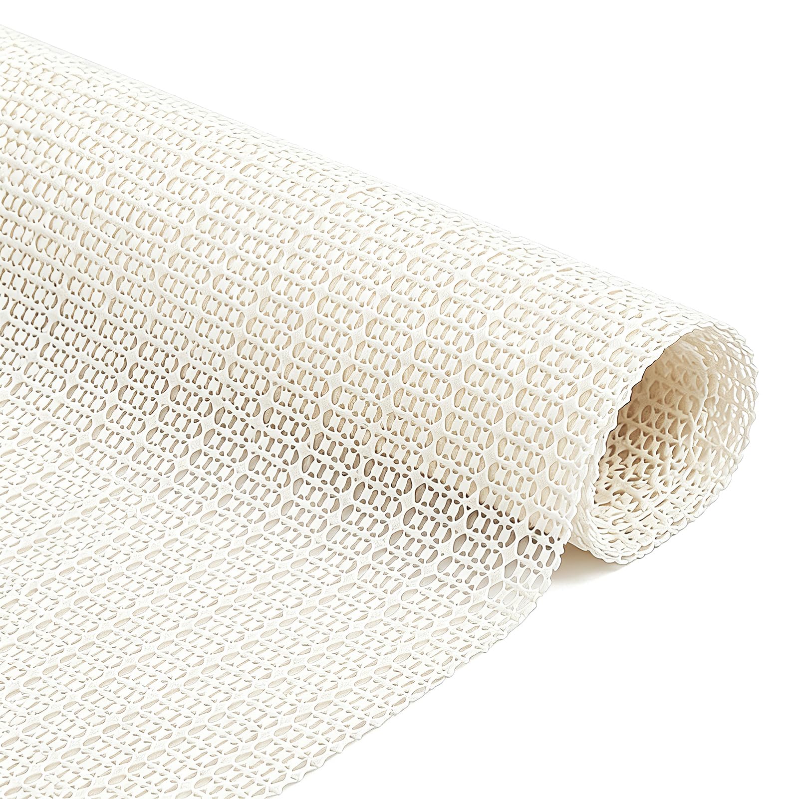 Xnegau Multipurpose Anti Slip Rug Underlay 180x270cm PVC Carpet Gripper Cut-to-Size Non Slip Mat Waterproof Rug Gripper for Hard Floors,Drawers, Shelves,Home,Office & Car Use Beige