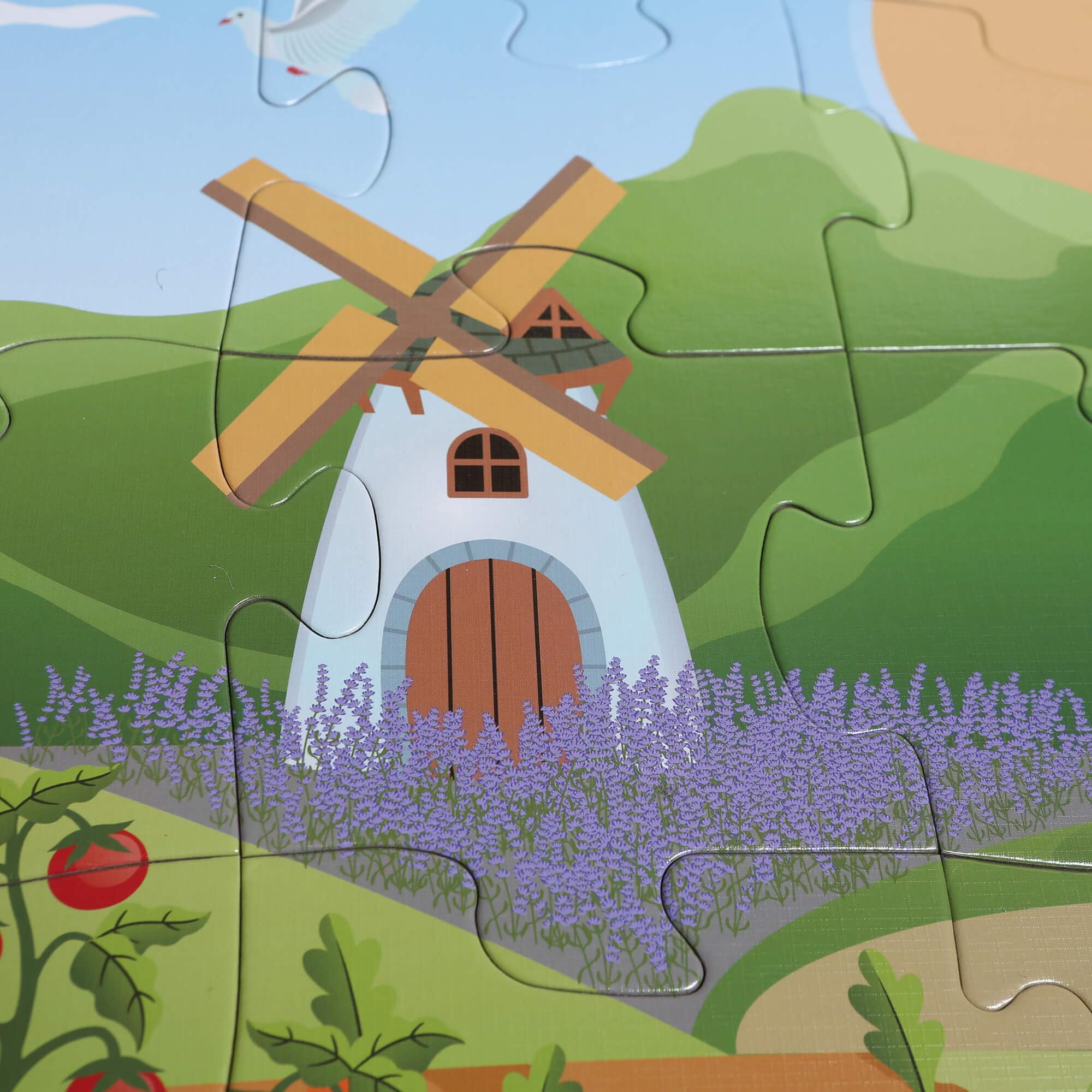 Fattoria Animale Puzzle da pavimento per bambini, 48 pezzi puzzle per bambini dai 3 ai 5 anni, giocattolo educativo prescolare, regali per bambini dai 4 agli 8 anni
