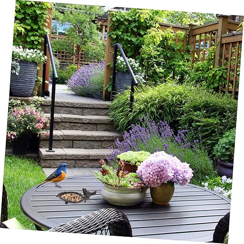 Miniatura 9 de Uonlytech Recipiente de hierro fundido Bandeja de almacenamiento para alimentos Bandeja de servir al aire libre Alimentador de alimentos Alimentador