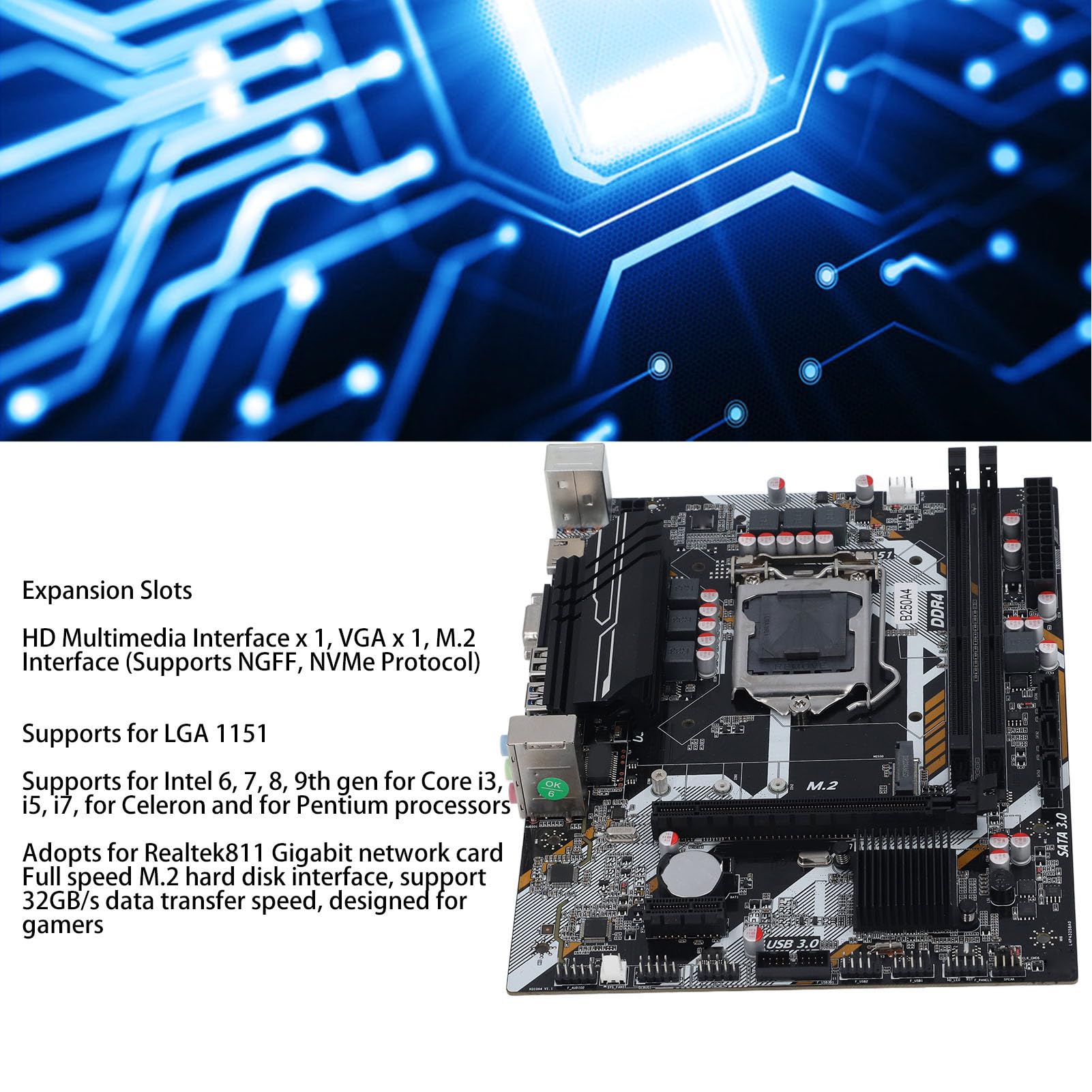 Amazon | デスクトップ PC 用ゲーミングマザーボード、B250