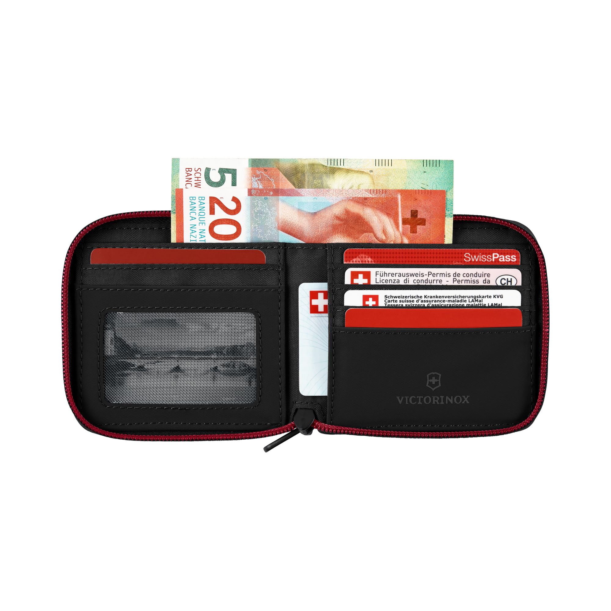 VICTORINOX Zip-Around Wallet Black ONE SIZE UNISEX