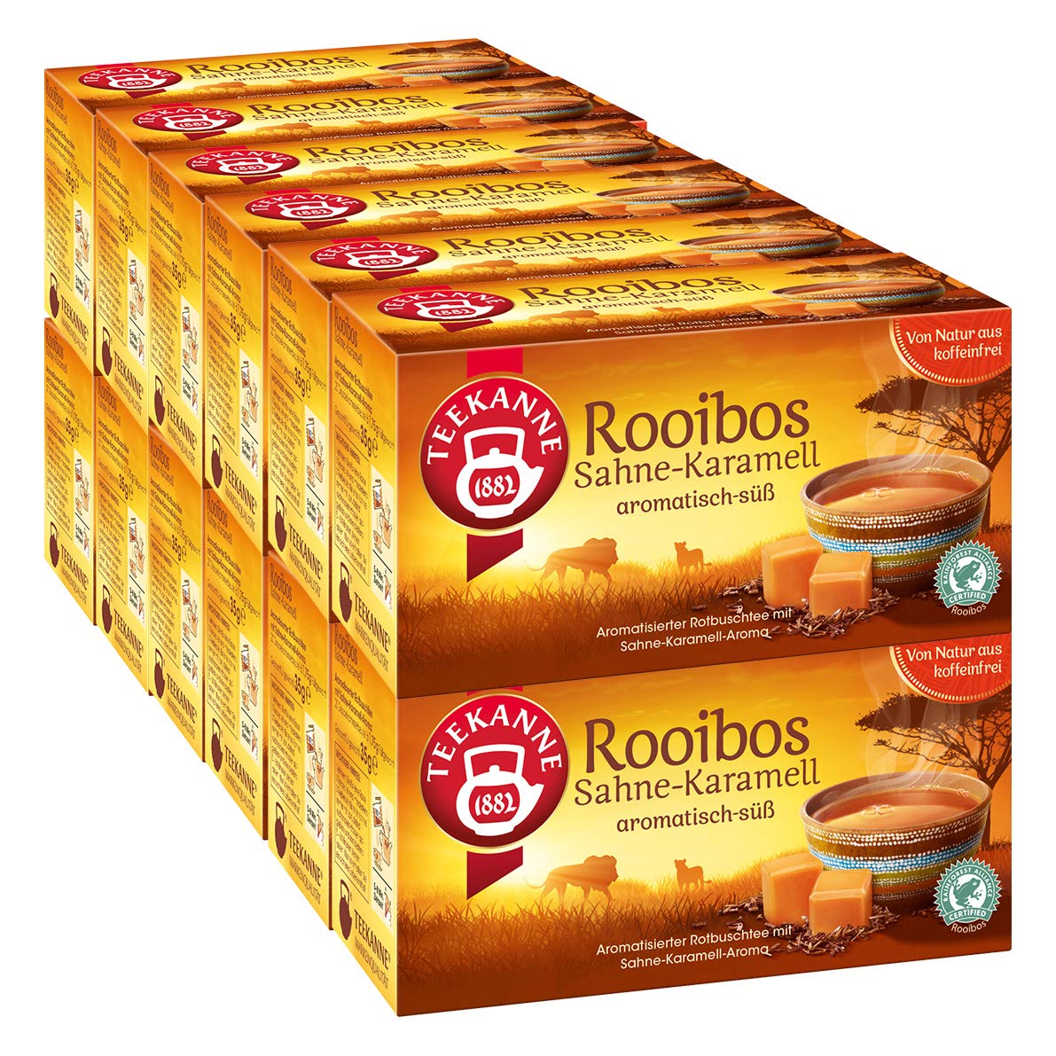Teekanne Rooibos Sahne - Karamell 12er Pack