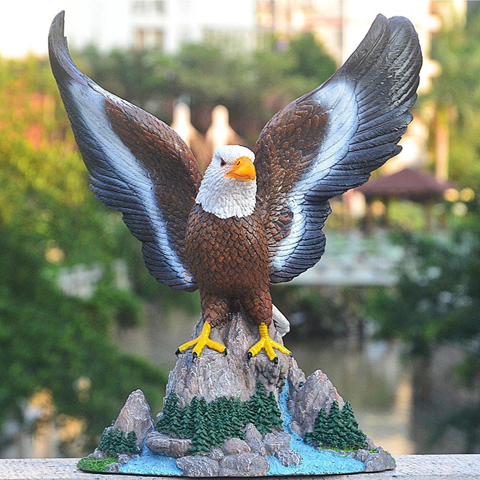 Amazon.co.jp: 鳥の飾り鷲の像、高貴さと勇気を象徴する装飾的な鷲の像