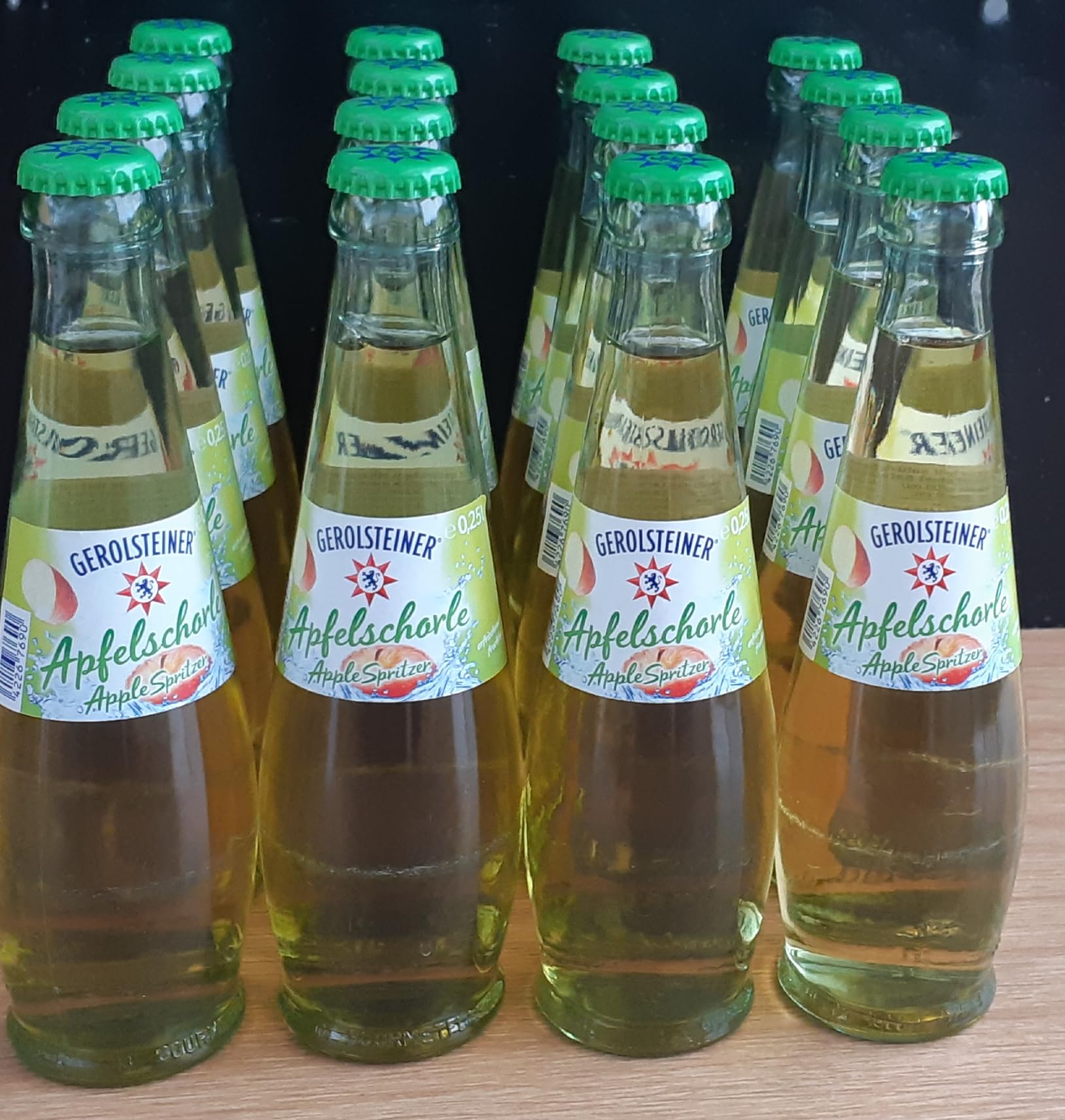 16 Flaschen a 0,25 l Apfelschorle Gourmet Gerolsteiner inkl. Mehrweg Pfand