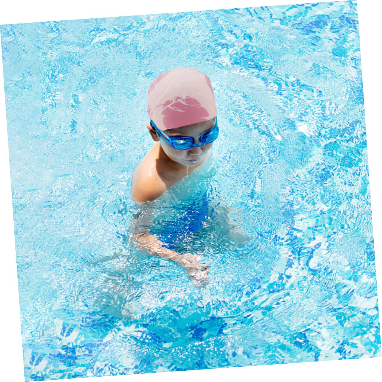 2St Bedruckte Badekappe Badekappen für Erwachsene Schwimmkappe für Zöpfe und Dreadlocks für Erwachsene Haarpflege Schwimmhaube Hut Mann Kieselgel