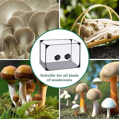 Miniatura 6 de Caja de aire de 35.5 x 23.5 x 23.5 pulgadas, contenedor de cultivo de hongos, caja de cultivo portátil, kit de tienda de cultivo de hongos para