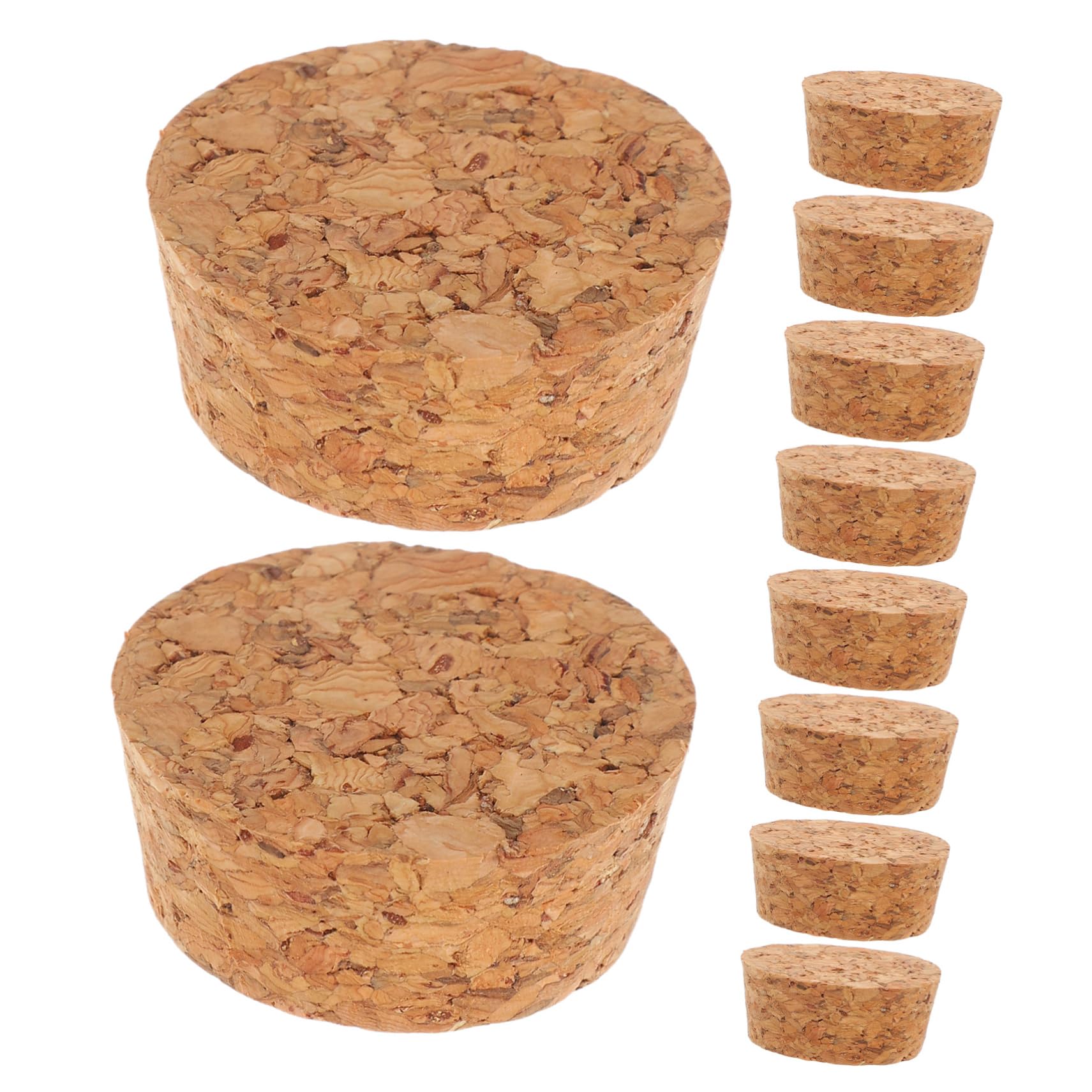 OKUMEYR 20pcs Tapered Cork Plugs for Wine Bottles Natural Wooden Stoppers Elegant Design for Bar Restaurant Replacement Corks for Daily Use