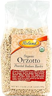 Roland Foods Organic Pearled Italian Barley, Specialty Imported Food, 17.6 Ounce, Pack of 1