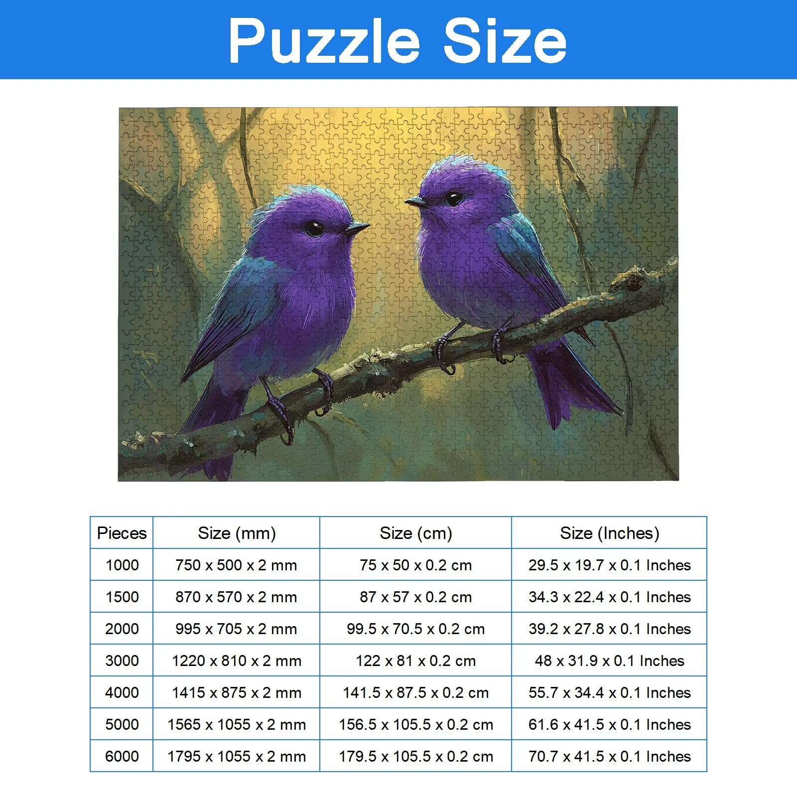 Puzzle 1500 Pezzi Uccello, Puzzle Animale 1500 Pezzi Arte per Adulti e Bambini, Misura: 87x57 cm, Puzzles Legno per Adulti con Squisita Scatola di Imballaggio, Idea Regalo Donna, Regalo Uomo, -8985