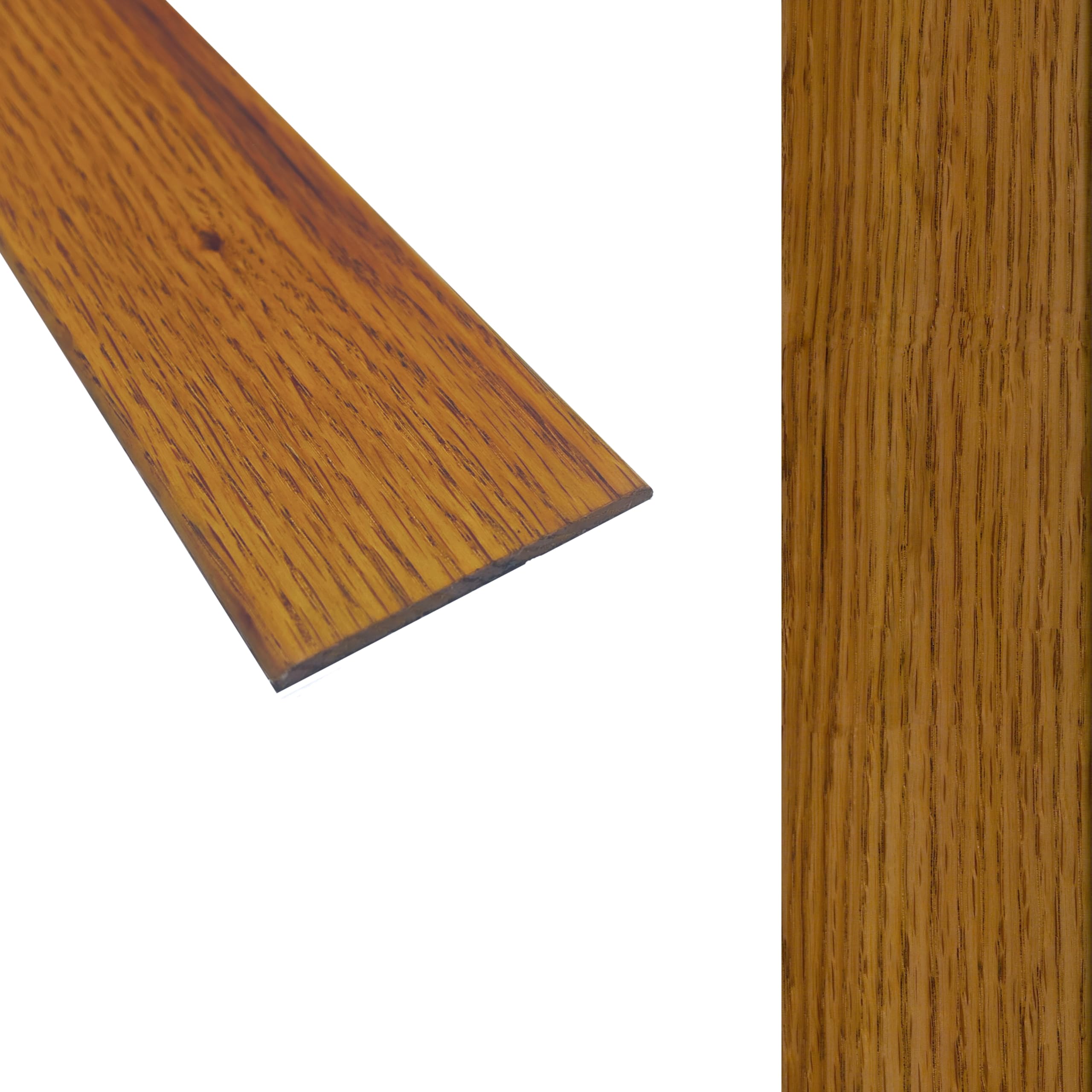 Solid Oak Flat Threshold Transition Door Bar 70mm Wide x 6mm Thick - For Solid, Engineered & Laminate Flooring. 0.9m, 1.1.0m, 1.8m or 2.7m Lengths. (Golden Oak, 1.8m)