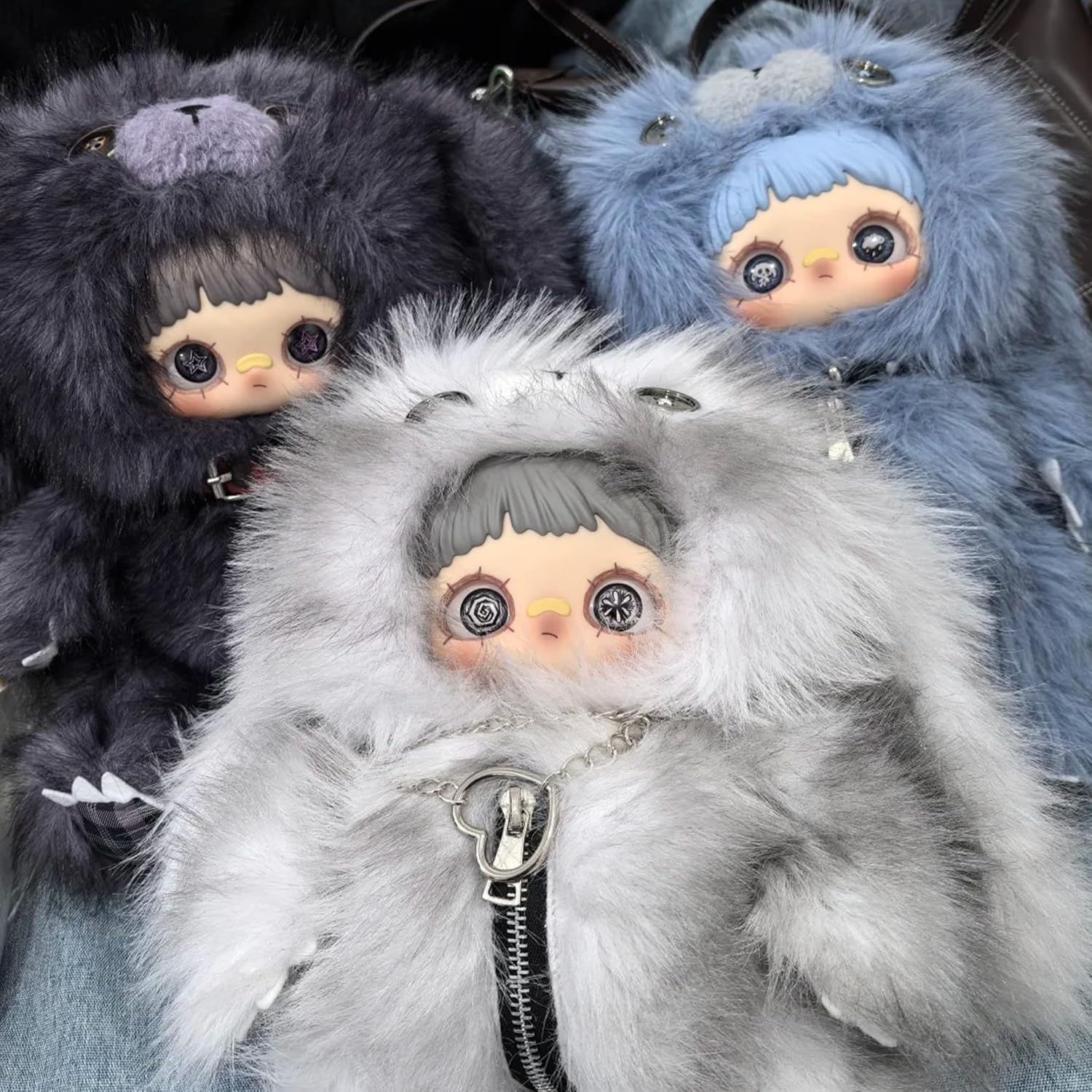 MayMei Rebel Doll Series 400% Plush Cute Backpack Blind Box (1 of 7 Possible Styles) Mini-Capacity Collectible Bags Birthday Gifts for Women