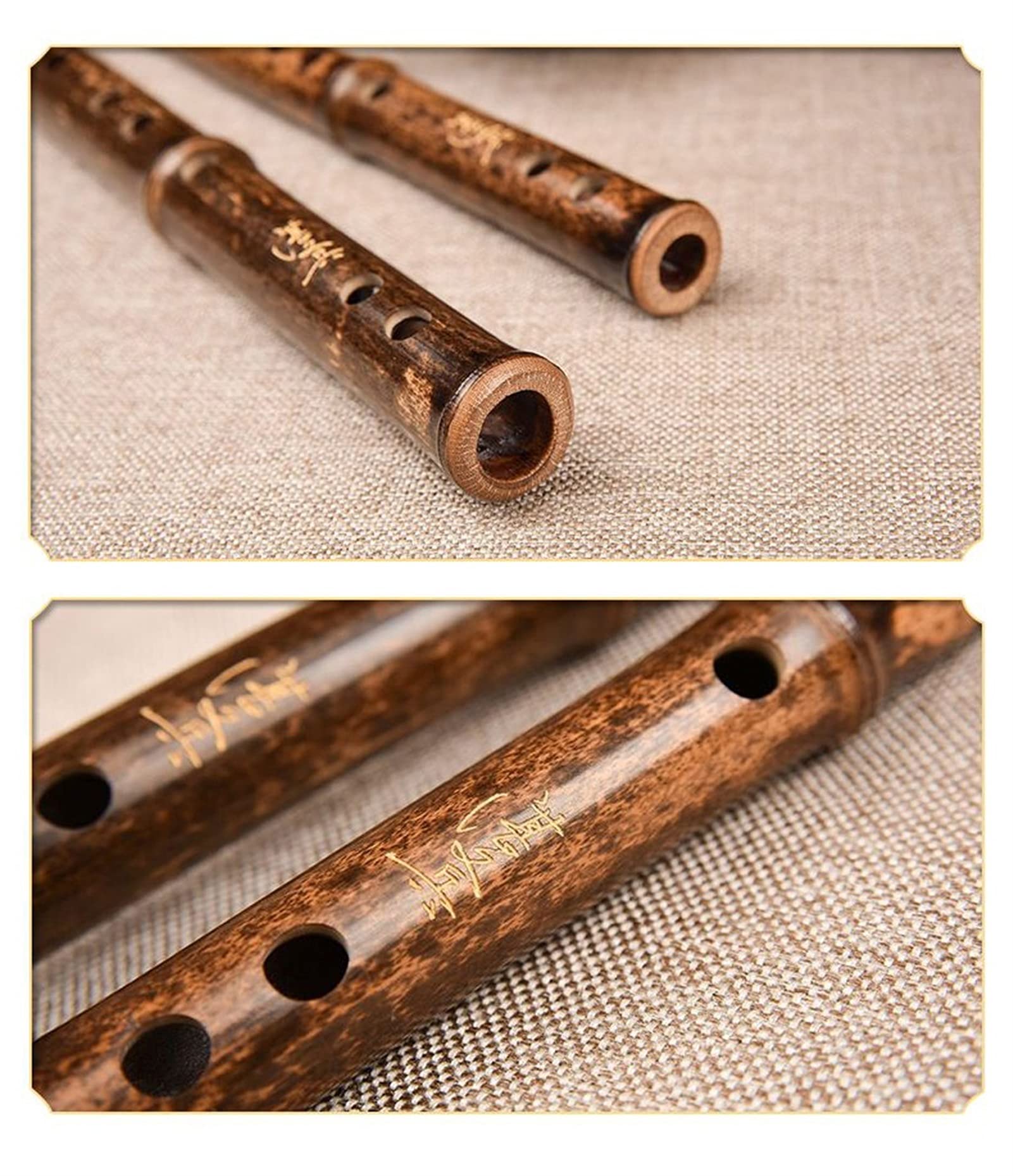 Chino Musical Dizi Clarinet Black Bamboo Flauta Profesional Reproducción Instrumento Flauta Adulto Principiante Fife Transversal Flaute C, D, E, F, Sintonía(E)