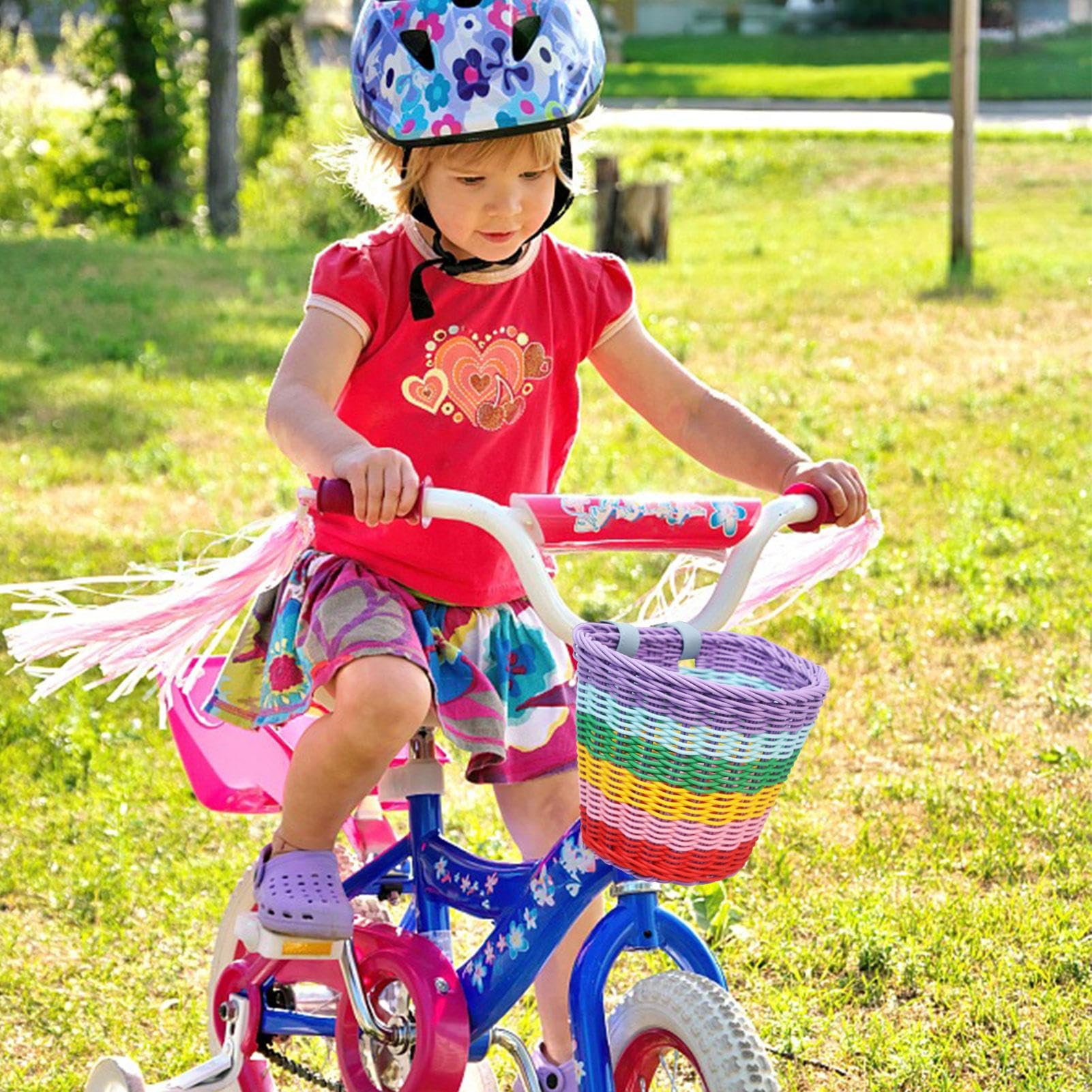Amazon.co.jp: 自転車かご - カラフルな収納自転車バスケット | 子供用