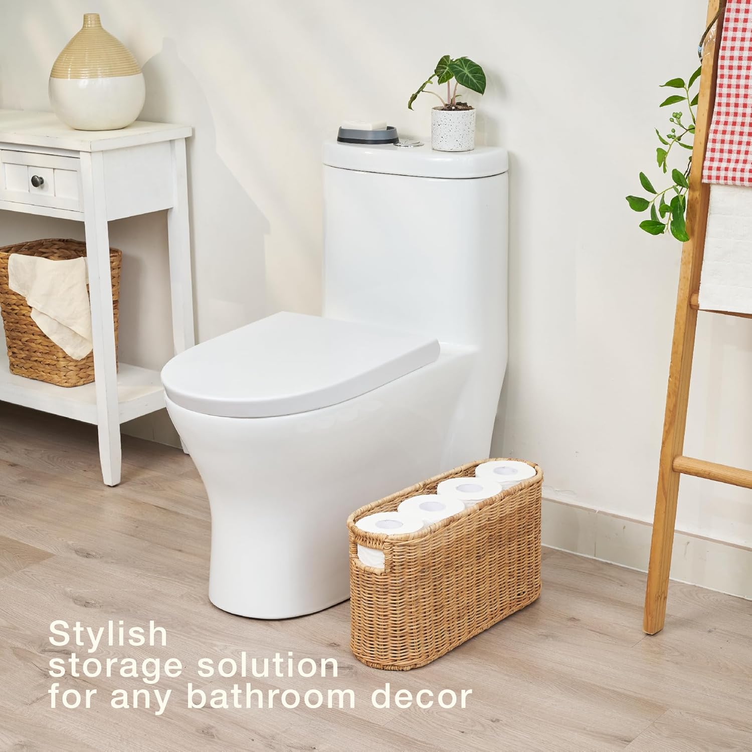 Rattan Toilet Paper Storage Basket