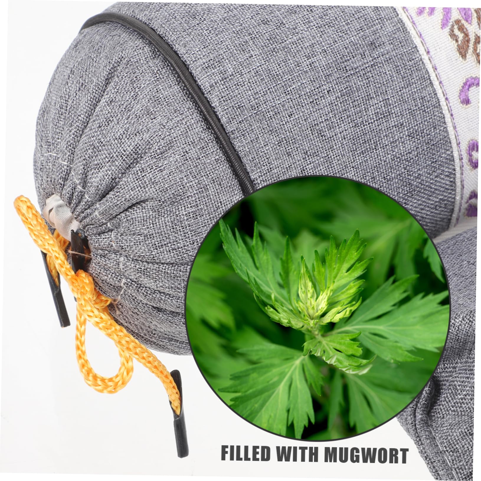 Zerodeko Almohada Inteligente de Apoyo Cervical, Rodillo para Cuello y Lumbar, Transpirable y Ligera, para Dormir en Casa o Viaje, Tela