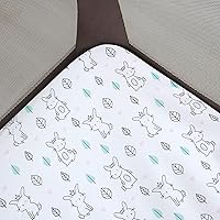 Vista 4 de Sábanas Ajustables Pack and Play para Mini Cuna, Sábanas de Corralito de Microfibra Transpirable Elástica que se Ajustan a Graco Pack and Play