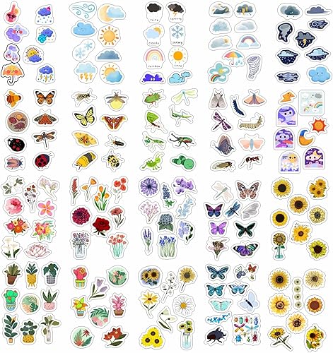 Miniatura 288 de BulbaCraft 100 calcomanías de Italia para álbumes de recortes, calcomanías italianas, calcomanías de Roma, calcomanías de viaje para diario, álbum