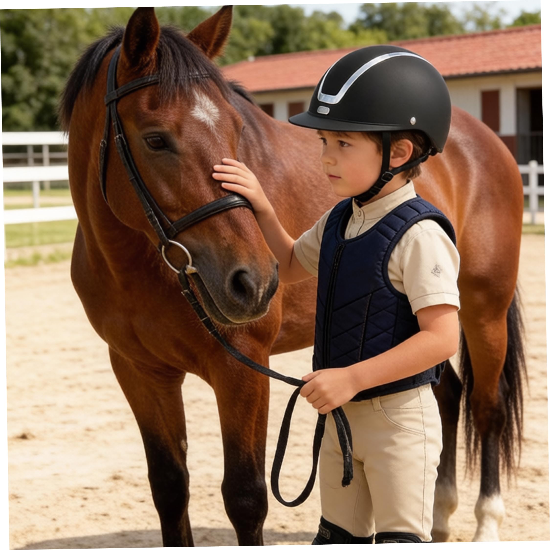 Casco de equitación, resistente a los impactos, para entrenamiento al aire libre, color negro mate, ajustable de 48 a 52 cm