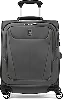 Vista 218 de Travelpro Maxlite 5 - Juego de 2 piezas de equipaje de mano de tela, expandibles con 4 ruedas giratorias, bolso blando para debajo del asiento, Negro