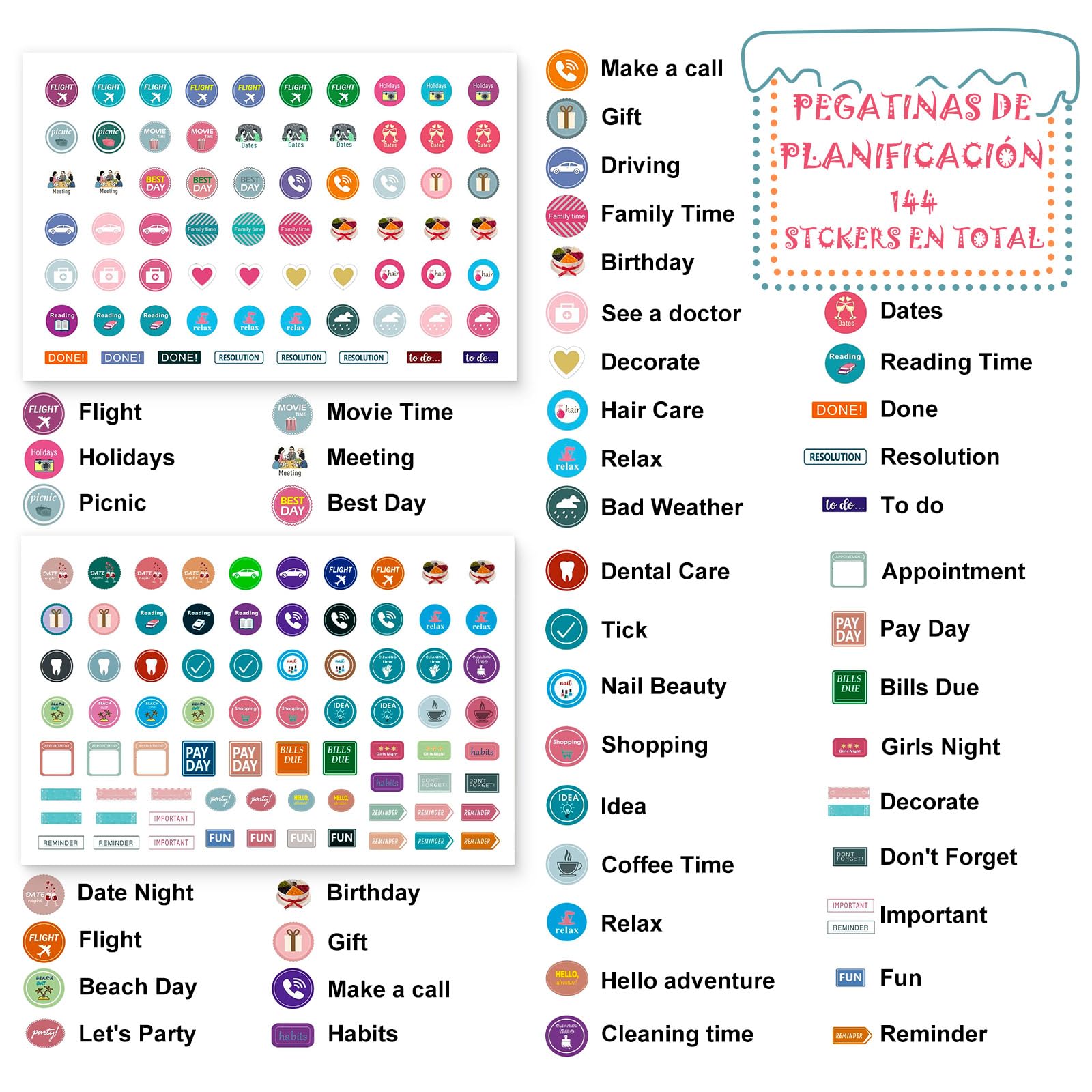 Benjia Calendario de pared 18 meses, calendar de mesa Julio 2026 - Diciembre ​​2027, A4 calendari planificador mensual, agenda calendario niños escolar 2026/2027 pared (Coloridas)