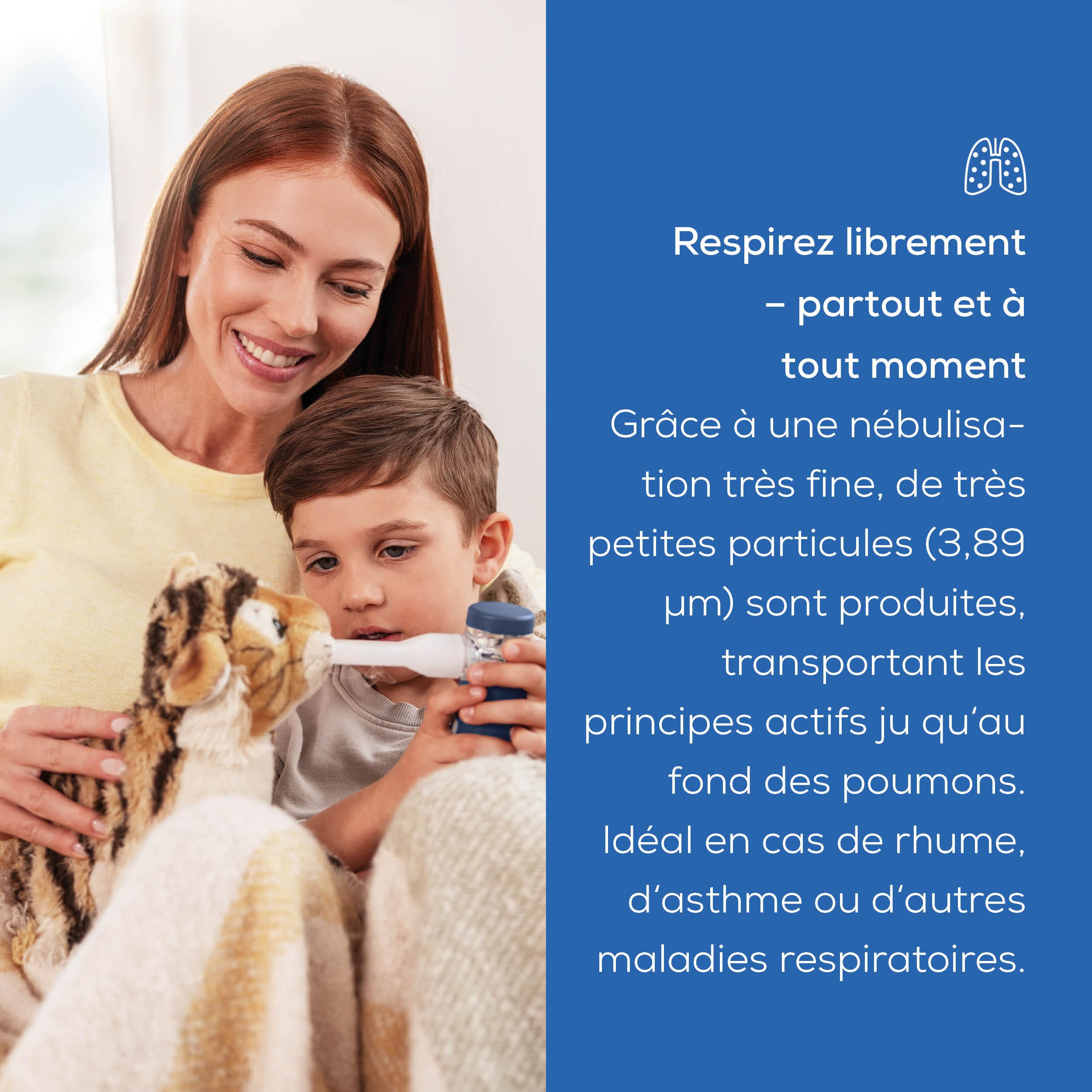 Beurer IH 49 inhalateur portable, pour enfants et adultes en cas de rhume, d’asthme et autres maladies respiratoires, batterie rechargeable, particulièrement silencieux, sac de rangement