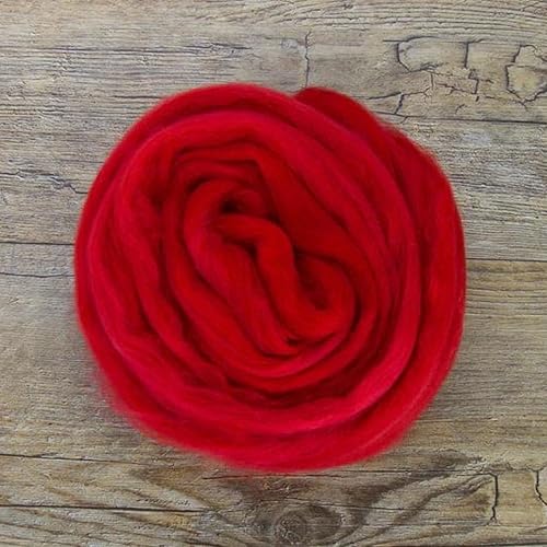 Miniatura 22 de Revolution Fibers Lana merino Roving Top de lana peinada de primera calidad 22 micras, perfecta para proyectos de fieltro, hilado, tapices